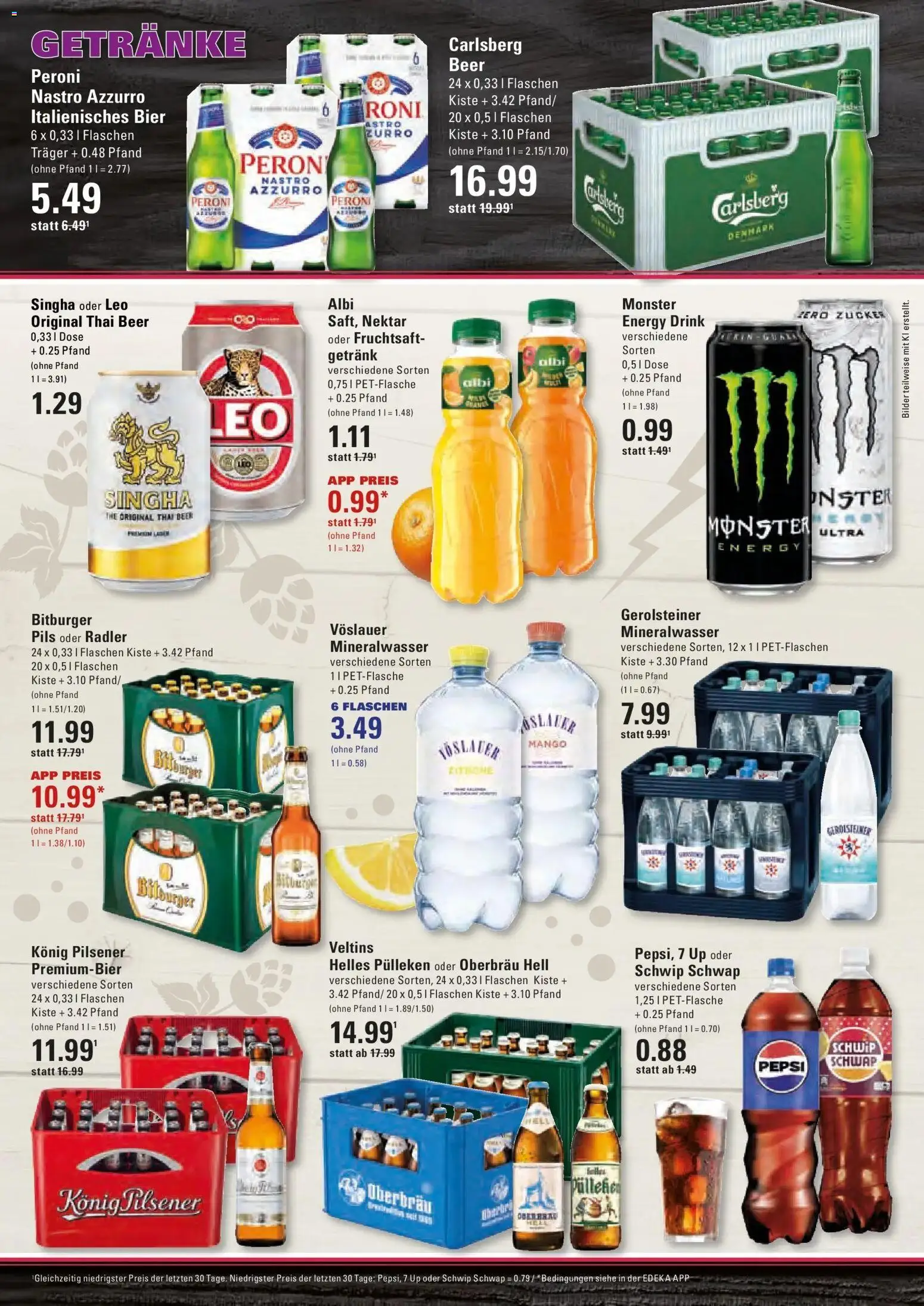 Edeka prospekt Stade – gültig ab 01.06.2026 | Seite: 14 | Produkte: Konig pilsener, Carlsberg, Bier, Gerolsteiner