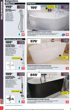 Brico Dépôt - Prévisualisation de Brico Dépôt L'officiel du bricolage valide à partir de 16/06/2026 | Page: 100 | Produits: Pomme, Baignoire, Douche, Cartouche