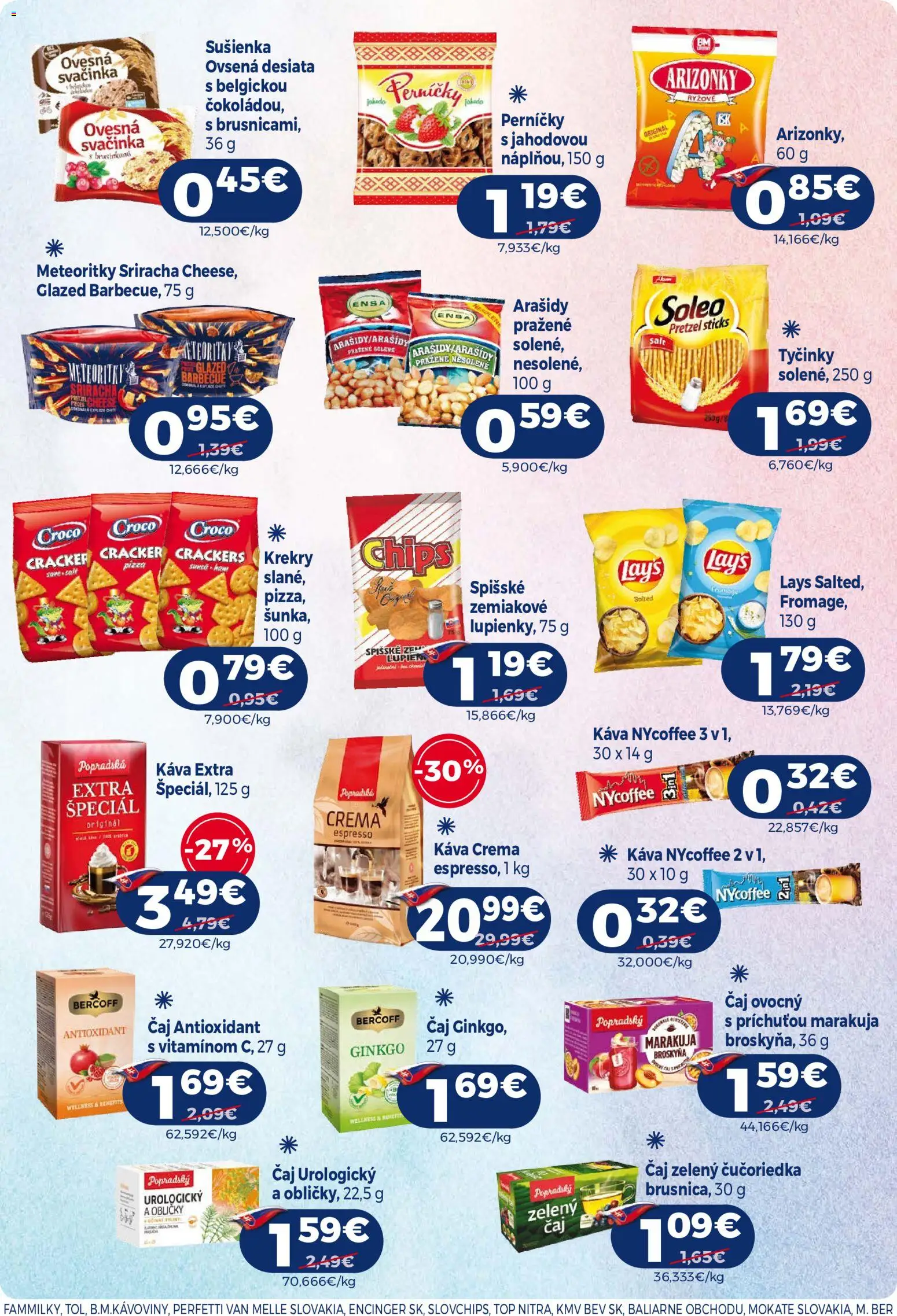 Nové Milk Agro akcie – leták je platný od 24.06.2026 | Strana: 10 | Produkty: Káva, Pizza, Popradská káva, Arašidy