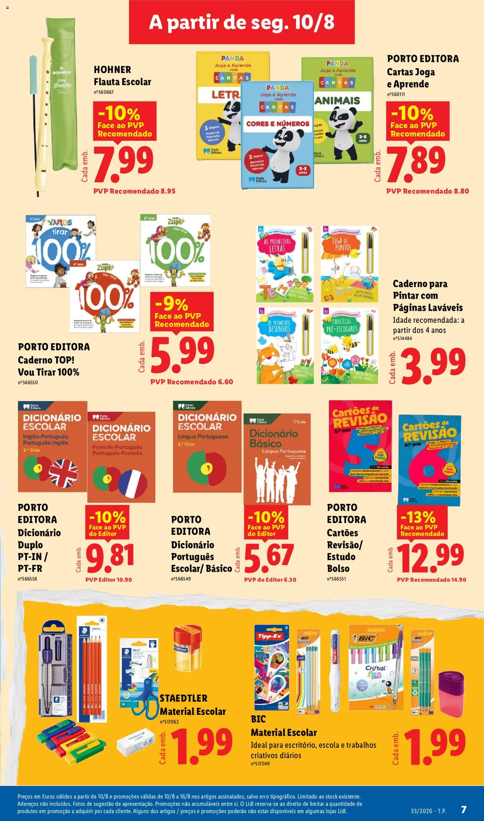 Lidl Novidades │ válido de 10/08/2026 | Página: 7 | Produtos: Porta, Jogos, Top, Notebook