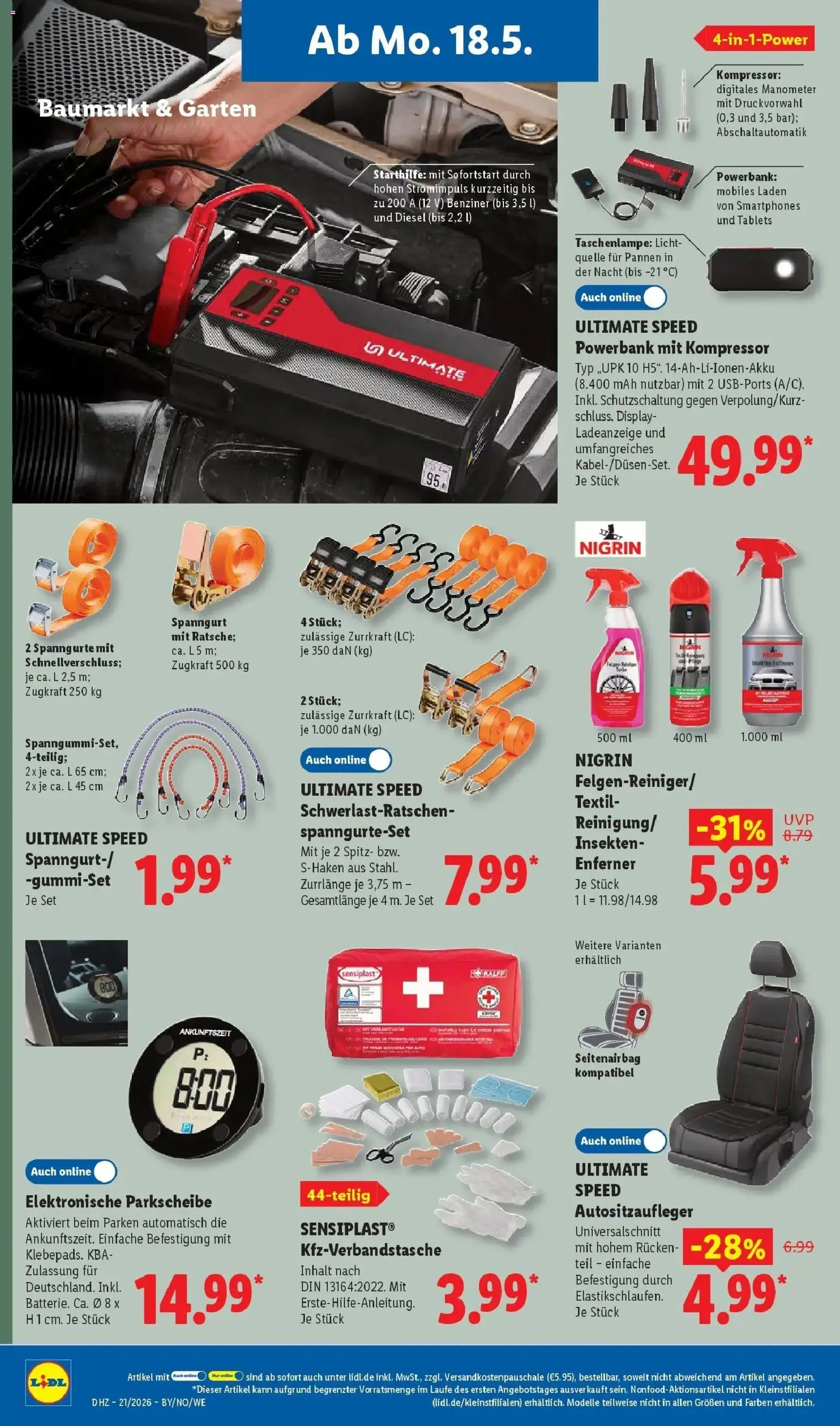 Lidl Prospekt Künzell – gültig ab 17.05.2026 | Seite: 40 | Produkte: Manometer, Smartphones, Powerbank