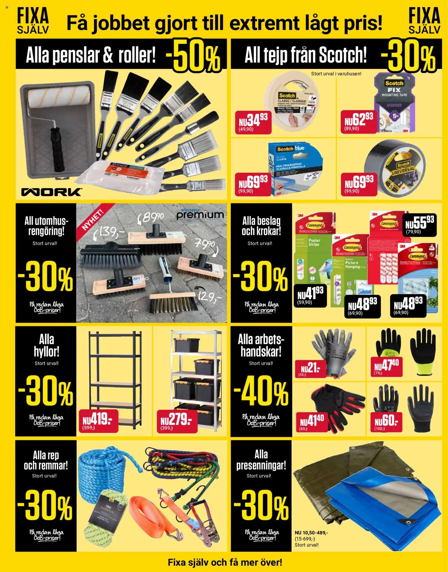 ÖoB reklamblad aktuell från 08.06.2026 | Sida: 7 | Produkter: Handskar, Tejp, Roller