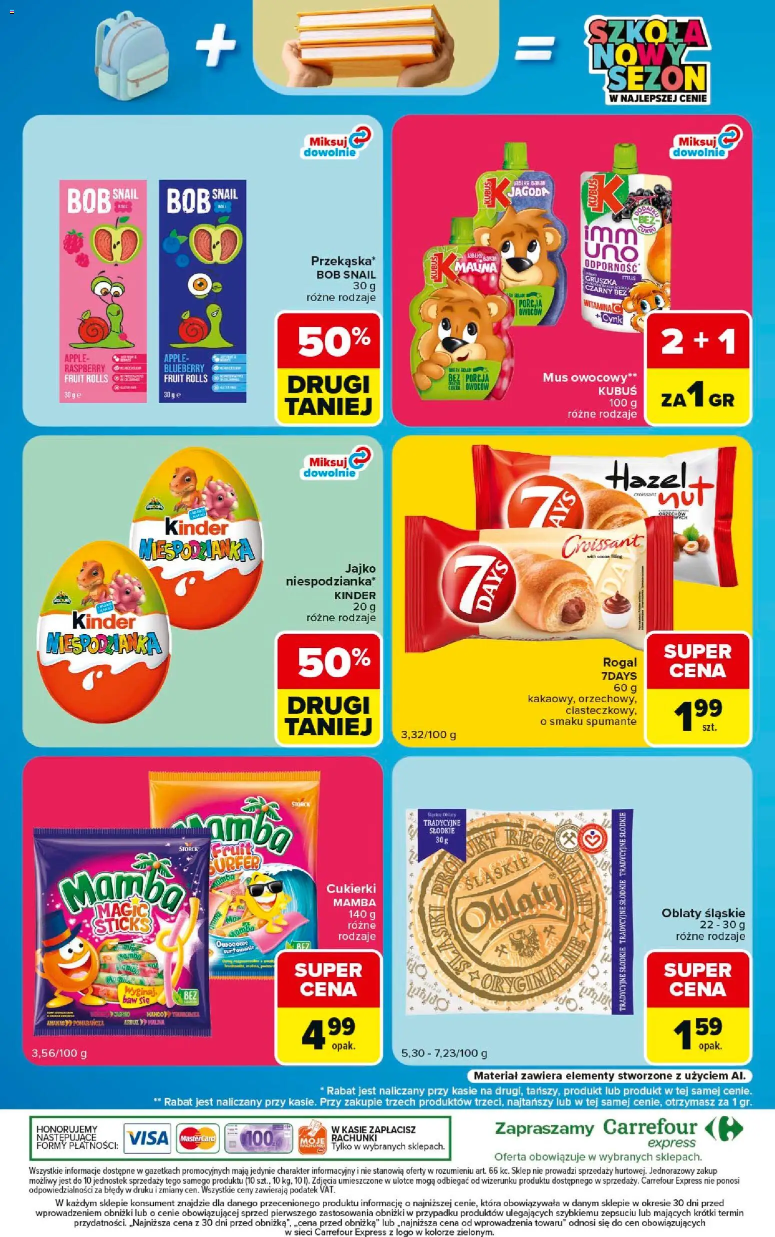Carrefour gazetka - Express od 01.09.2026 | Strona: 8 | Produkty: Gruszka, Croissant, Kubuś, Mus owocowy