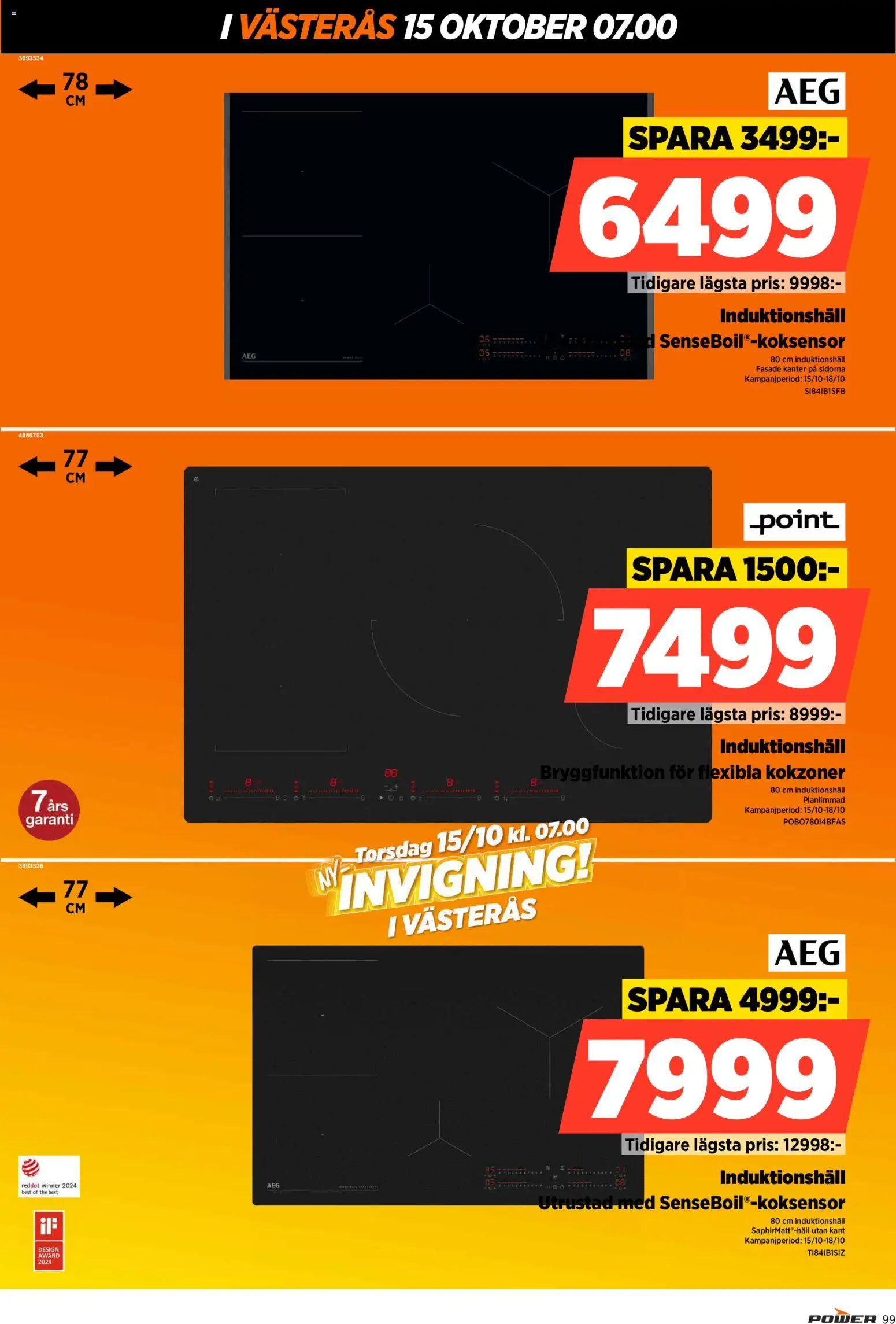 Power reklamblad aktuell från 15/10/2026 | Sida: 99 | Produkter: Induktionshäll