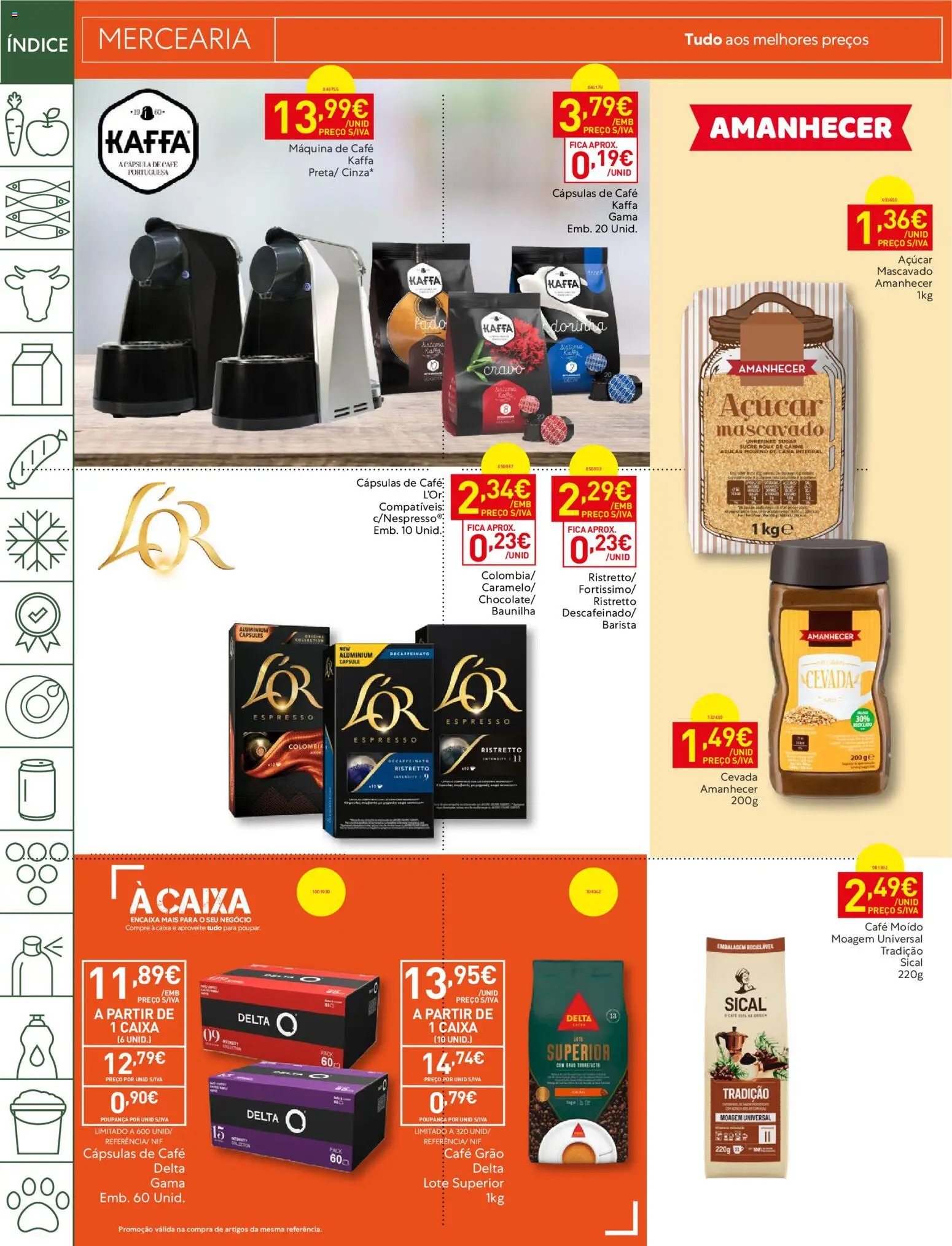 Recheio folheto │ válido de 26.05.2026 | Página: 20 | Produtos: Máquina de café, Caixa, Café, Açúcar