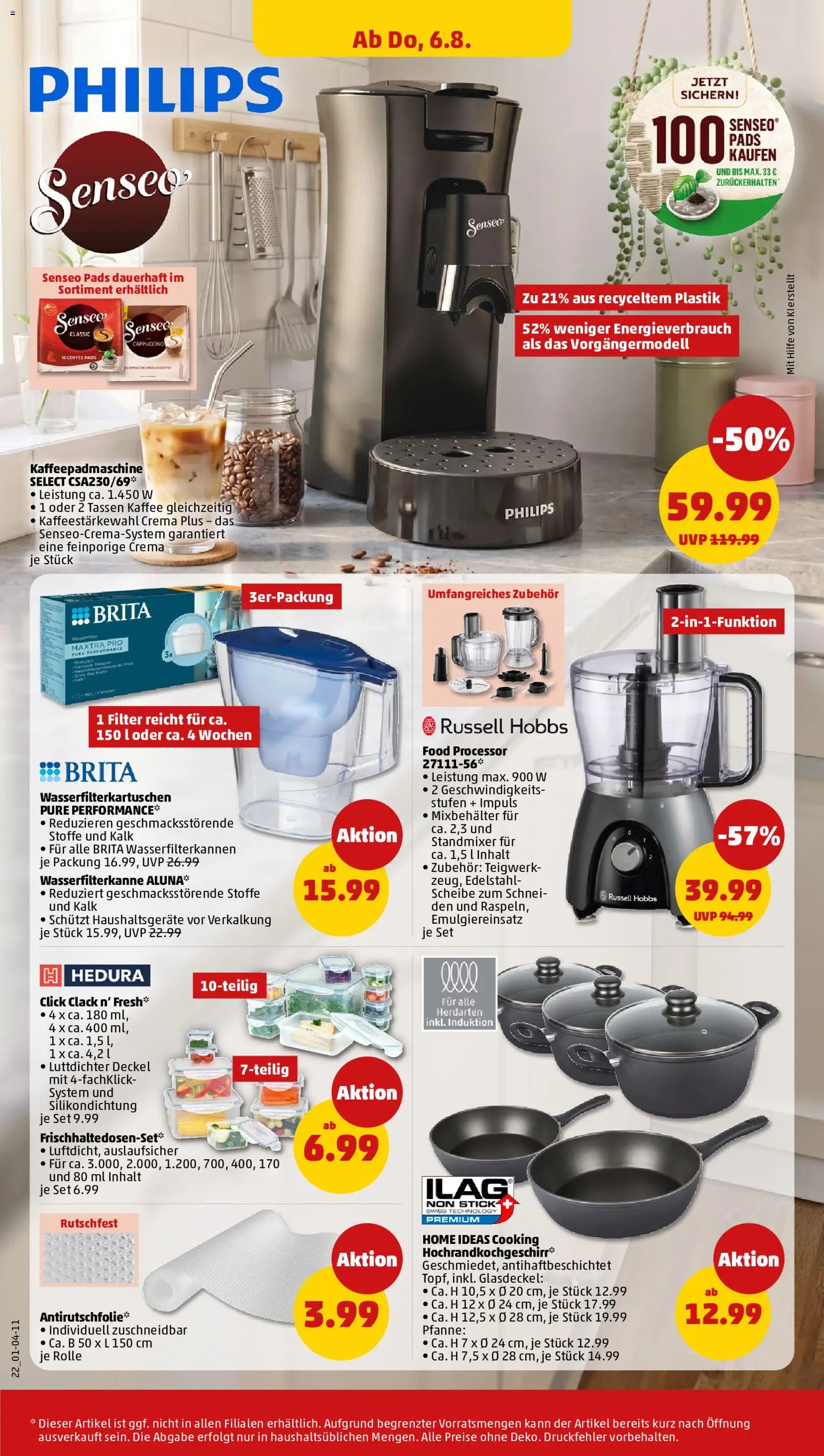 Penny Prospekt – gültig ab 03.08.2026 | Seite: 26 | Produkte: Philips, Senseo, Kaffee