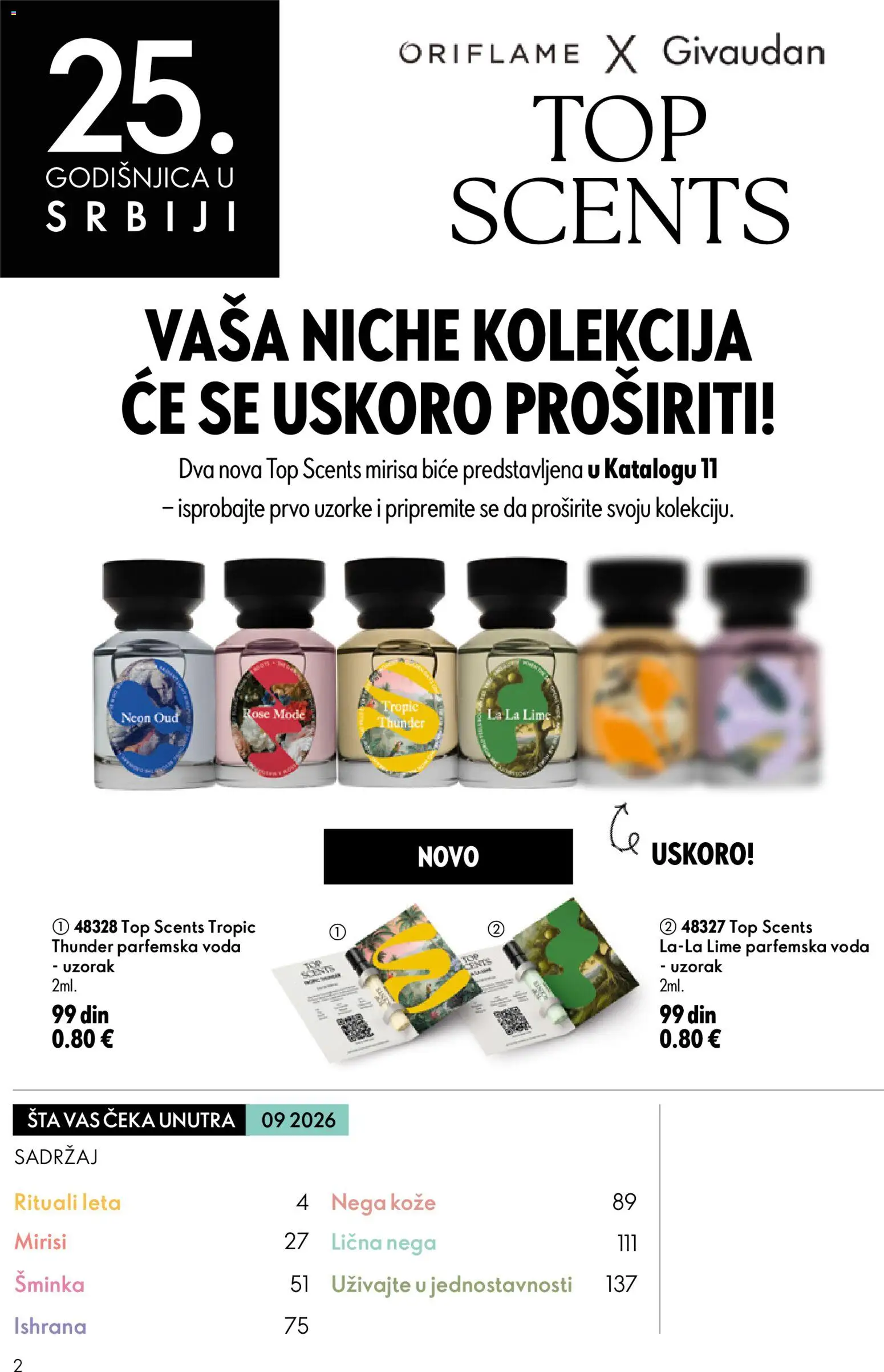 Oriflame katalog - važi od 24.06.2026 | Strana: 2 | Proizvode: Šminka, Voda