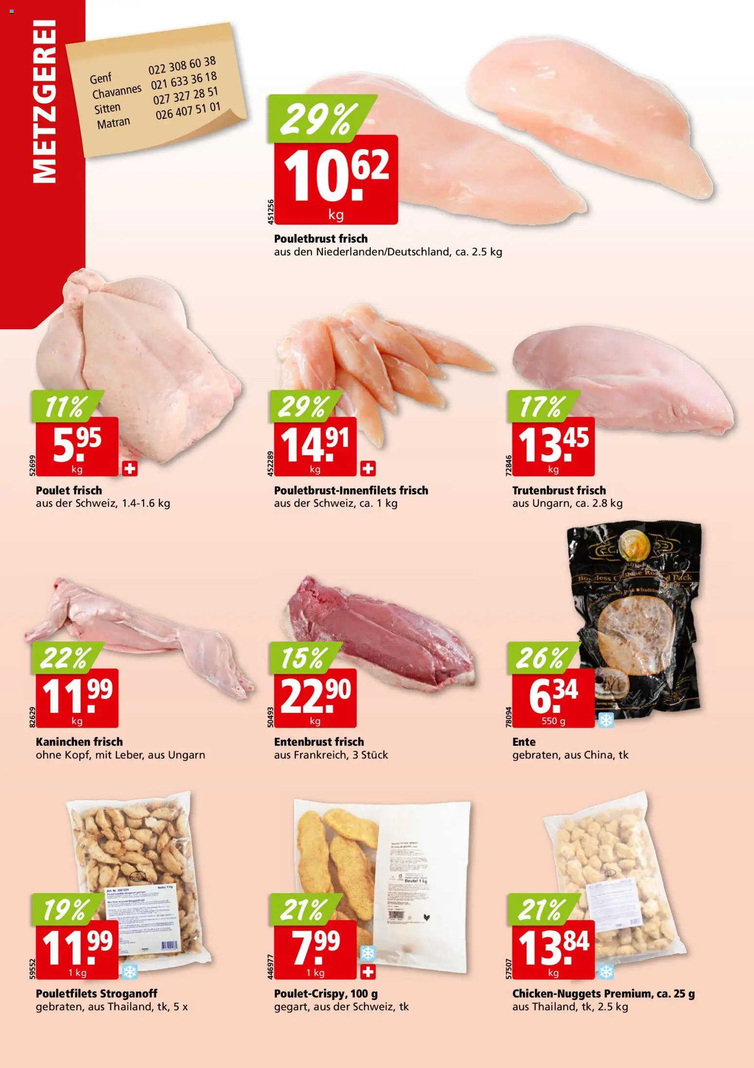 Aligro aktionen Chavannes, Matran, Genf, Sitten – gültig ab 25.05.2026 | Seite: 6 | Produkte: Pouletbrust