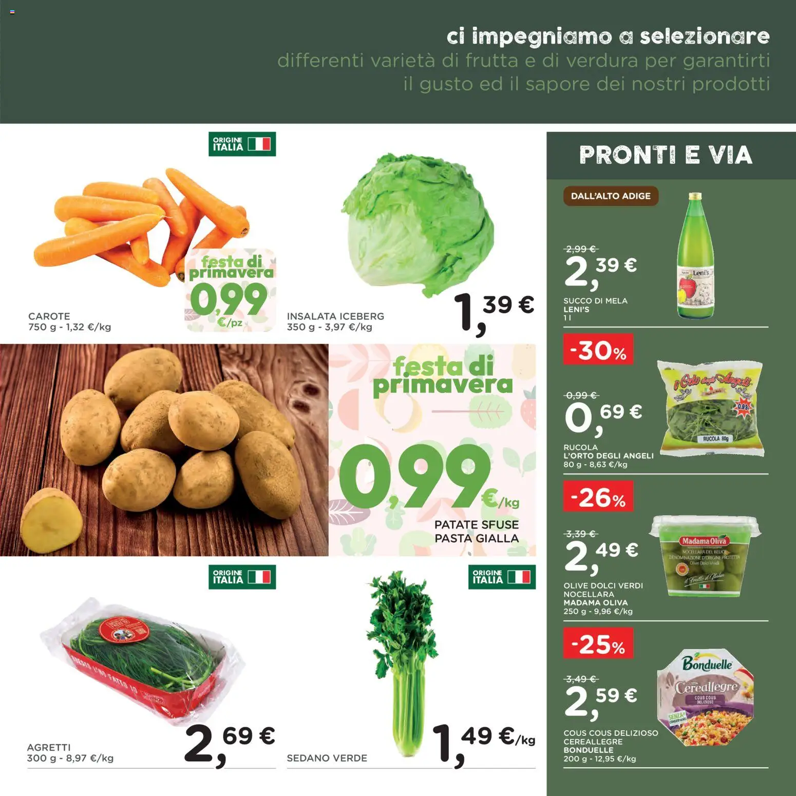 Volantino Poli del 22.04.2026 | Pagina: 3 | Prodotti: Succo, Carote, Pasta, Cous cous