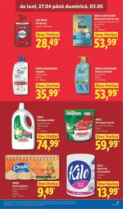 Ofertele Lidl valabile de la 27.04.2026 | Pagină: 11 | Produse: Piersică, Role, Parfum, Gel de duș