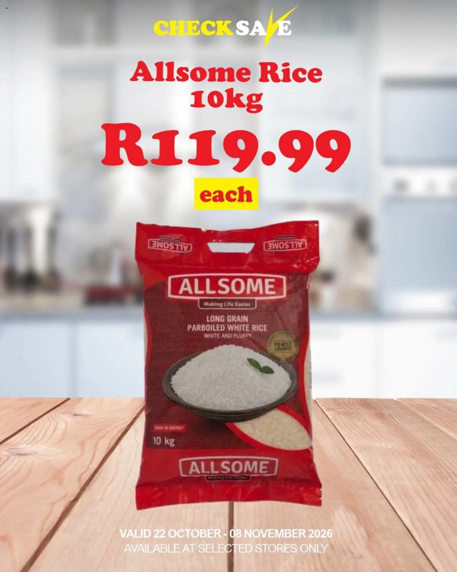 New Check Save catalogue – valid from 22/10/2026 | Page: 16 | Products: Rice