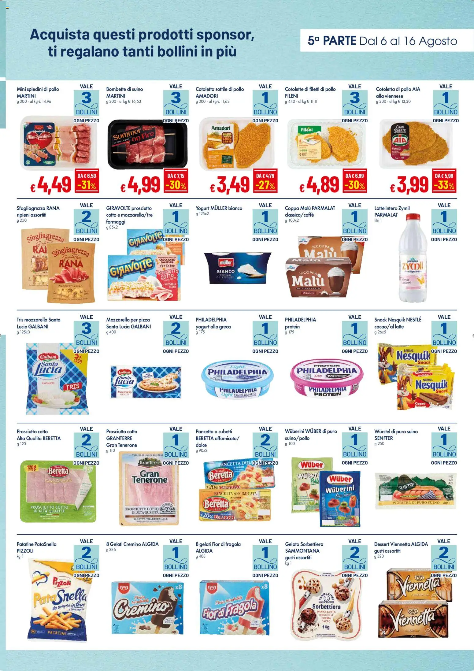 Volantino Galassia del 06/08/2026 | Pagina: 13 | Prodotti: Crema, Panna, Gelato, Latte