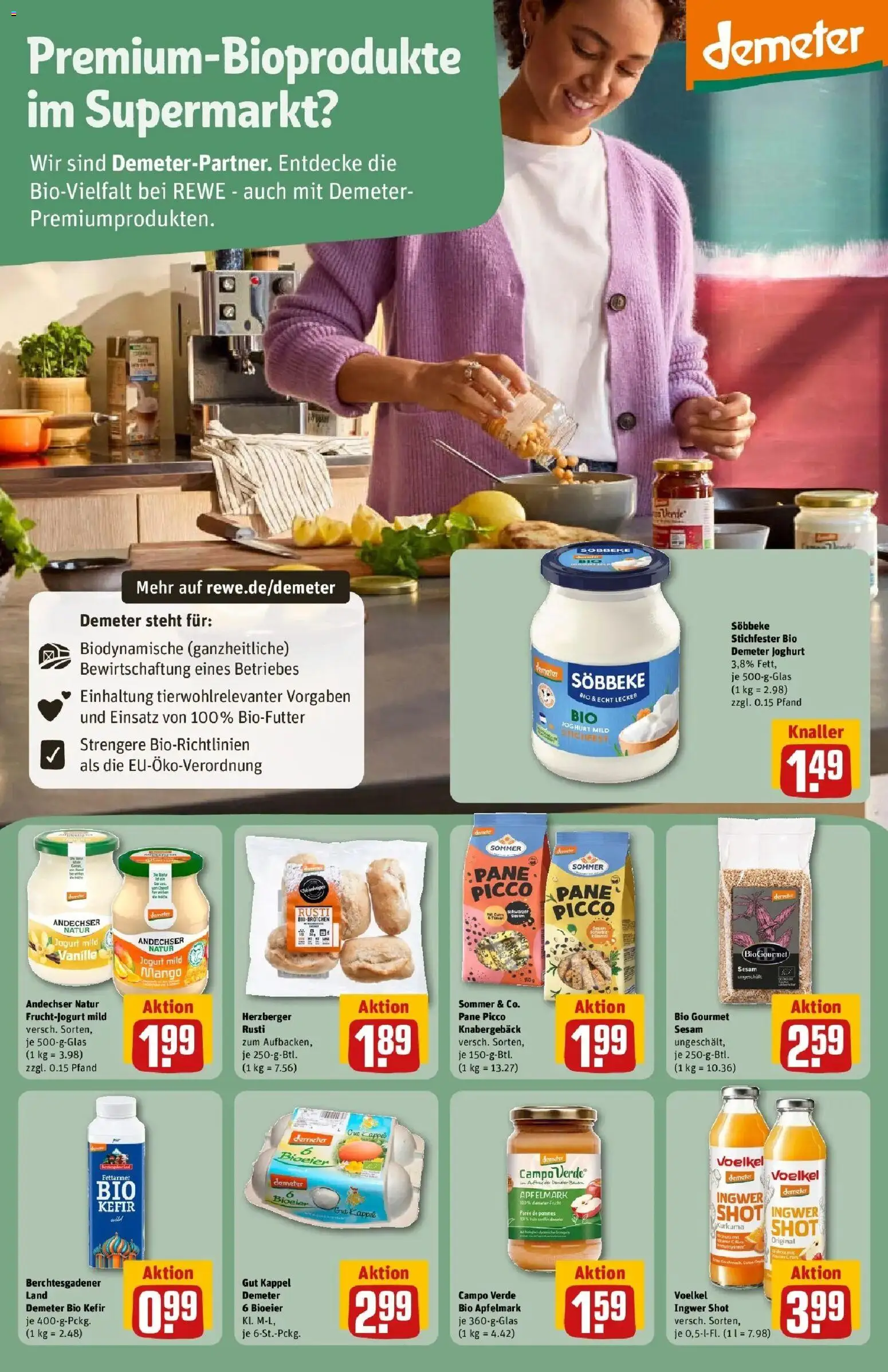 REWE Prospekt ab 10.08.2026 zum Blättern » Angebote | Seite: 25 | Produkte: Joghurt, Pommes, Vanille, Mango