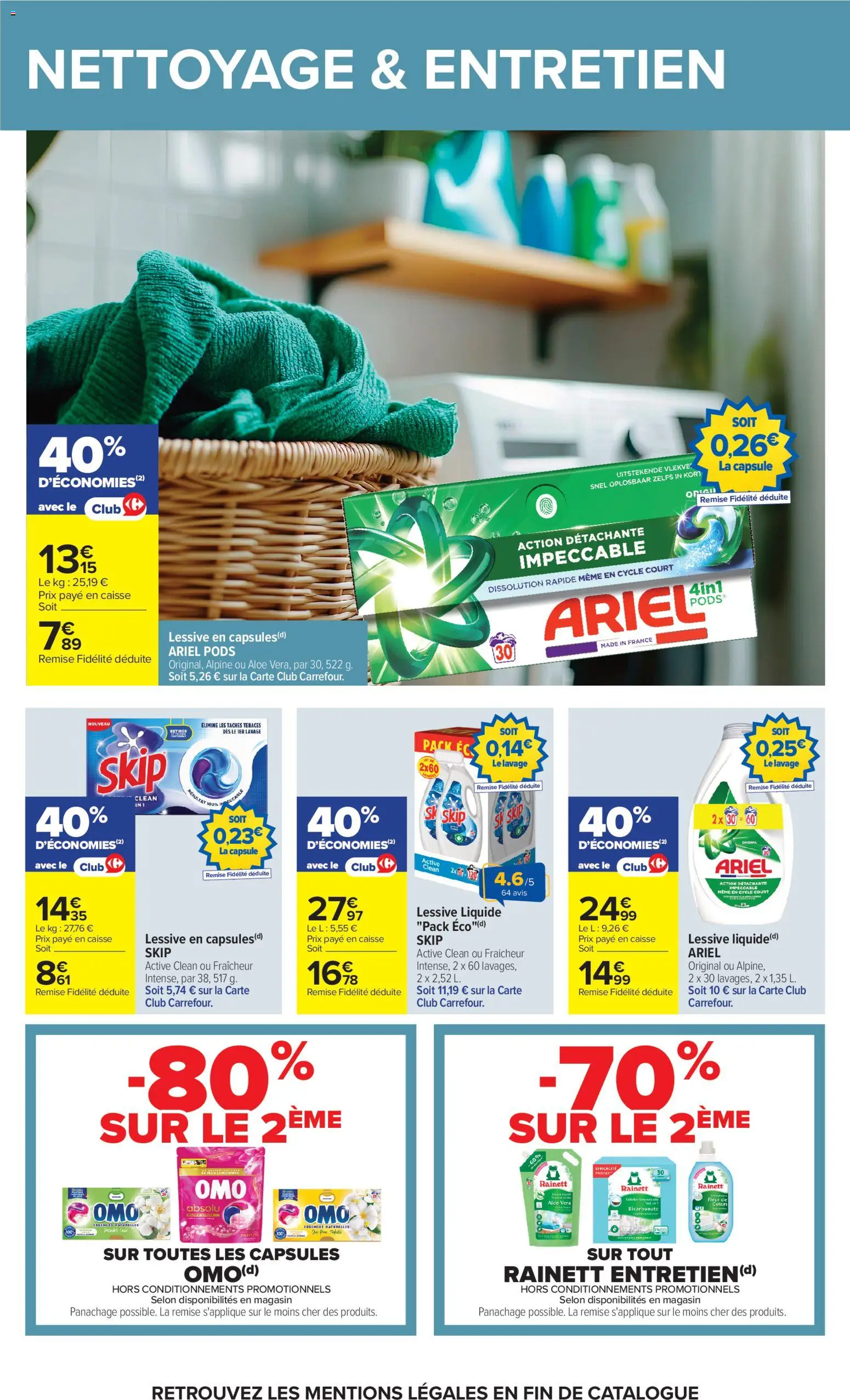 {H1} | Page: 43 | Produits: Coton, Lessive Liquide, Détergent, Lessive
