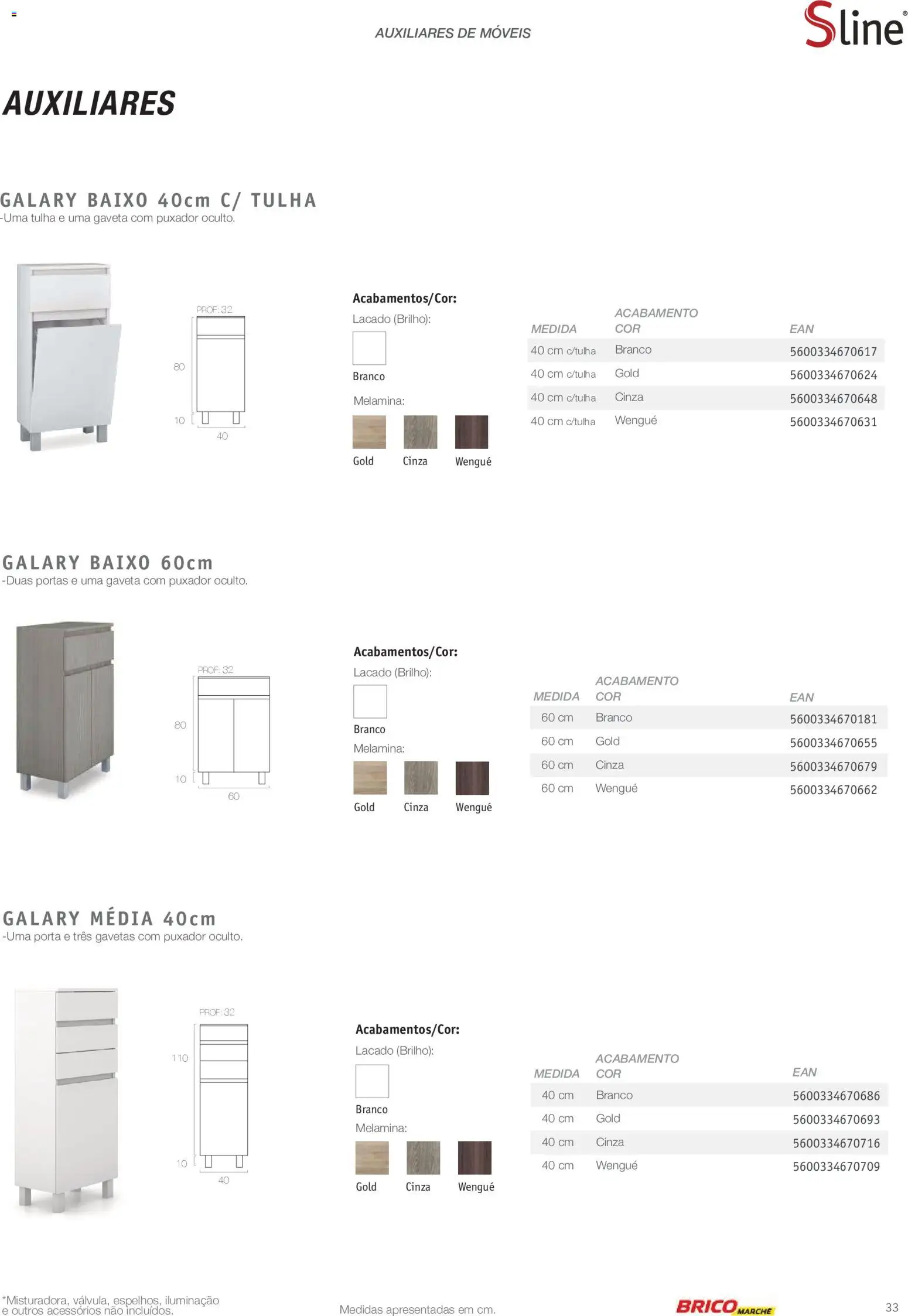 BricoMarché Catálogo de Inspiração Banho │ válido de 15/06/2026 | Página: 33 | Produtos: Porta, Portas, Iluminação