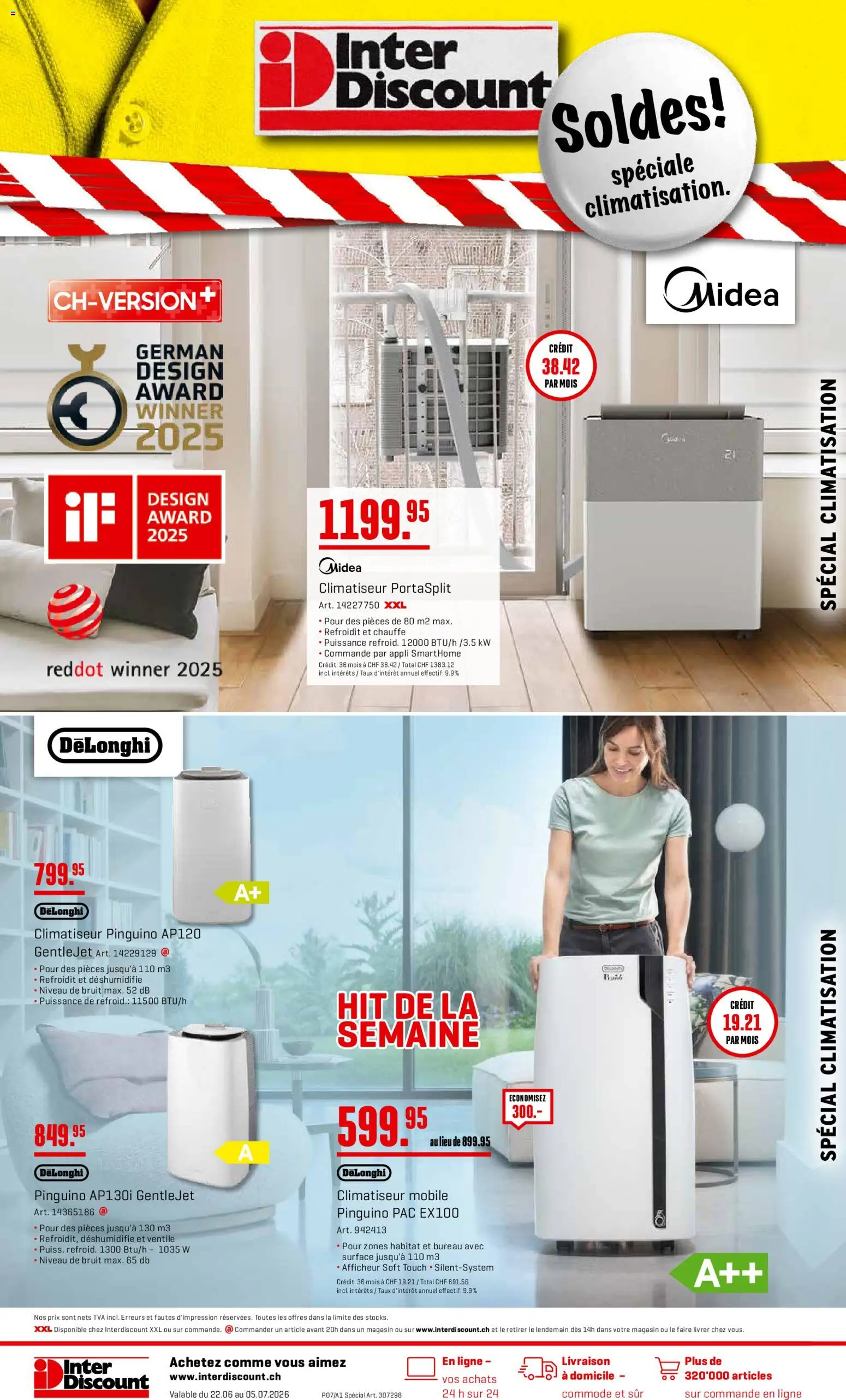 Interdiscount aktionen Climatisation – gültig ab 22.06.2026 | Seite: 1