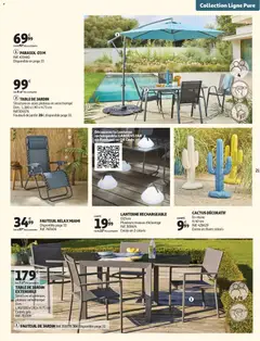 Auchan - Jardinage, meubles jardin - Voorbeeld van een folder van Auchan, geldig van 03.03.2026 | Pagina: 21 | Producten: Fauteuil, La