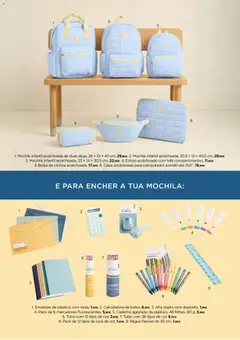 Pré-visualização El Corte Ingles Regresso as Aulas válido de 28/08/2026 | Página: 34 | Produtos: Caderno, Computador, Bolsa, Computador portátil
