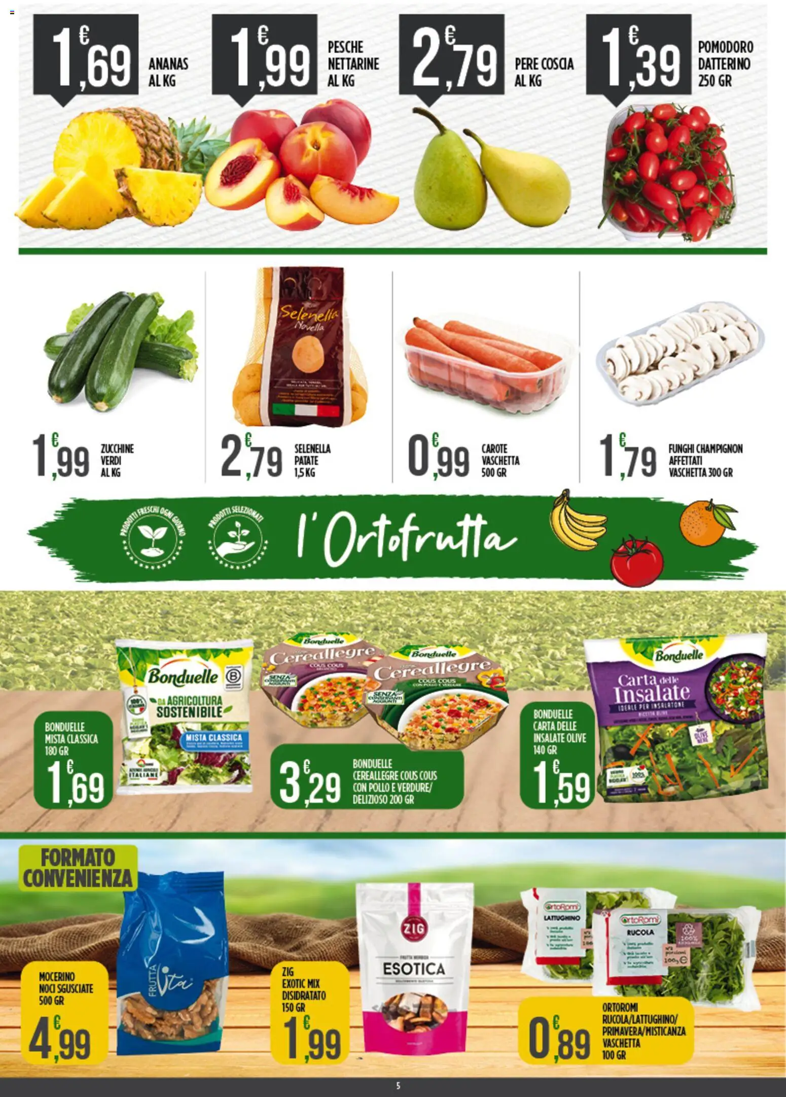 Volantino Euroesse del 24/08/2026 | Pagina: 5 | Prodotti: Patate, Olive, Noci, Nettarine