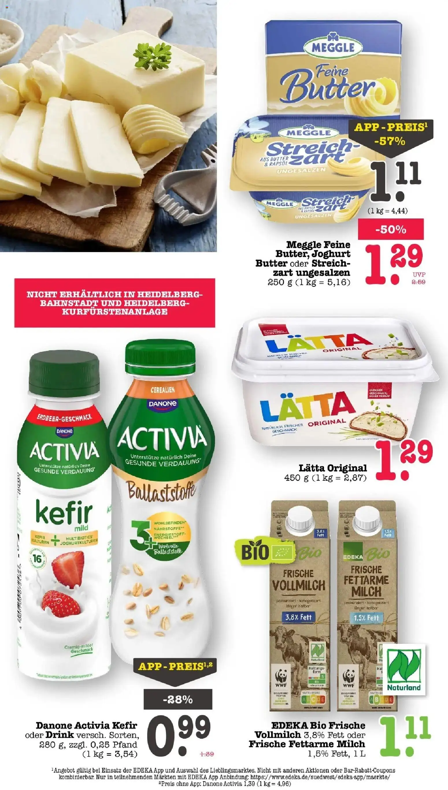 Marktkauf Prospekt Wörth Am Rhein (ab 07.09.2026) » Angebote online | Seite: 20 | Produkte: Activia, Milch, Butter, Lätta