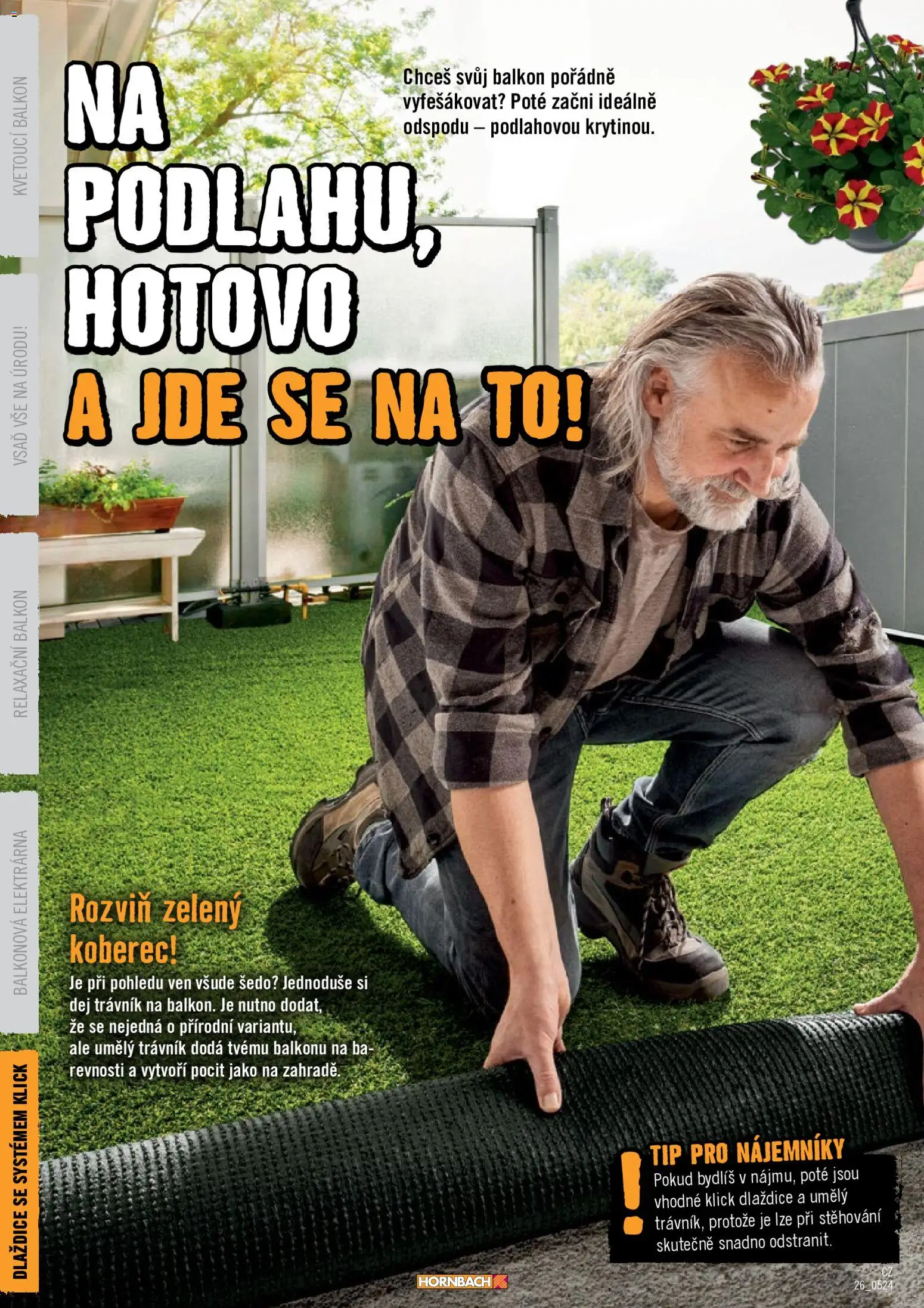 HORNBACH leták - Balkón od 01.01.2026 | Strana: 24 | Produkty: Koberec