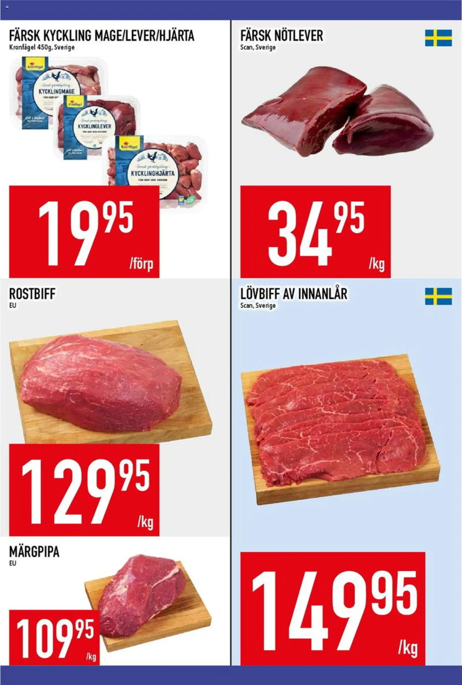 Matdax reklamblad aktuell från 31/08/2026 | Sida: 14 | Produkter: Rostbiff, Lövbiff, Kyckling, Kycklinglever