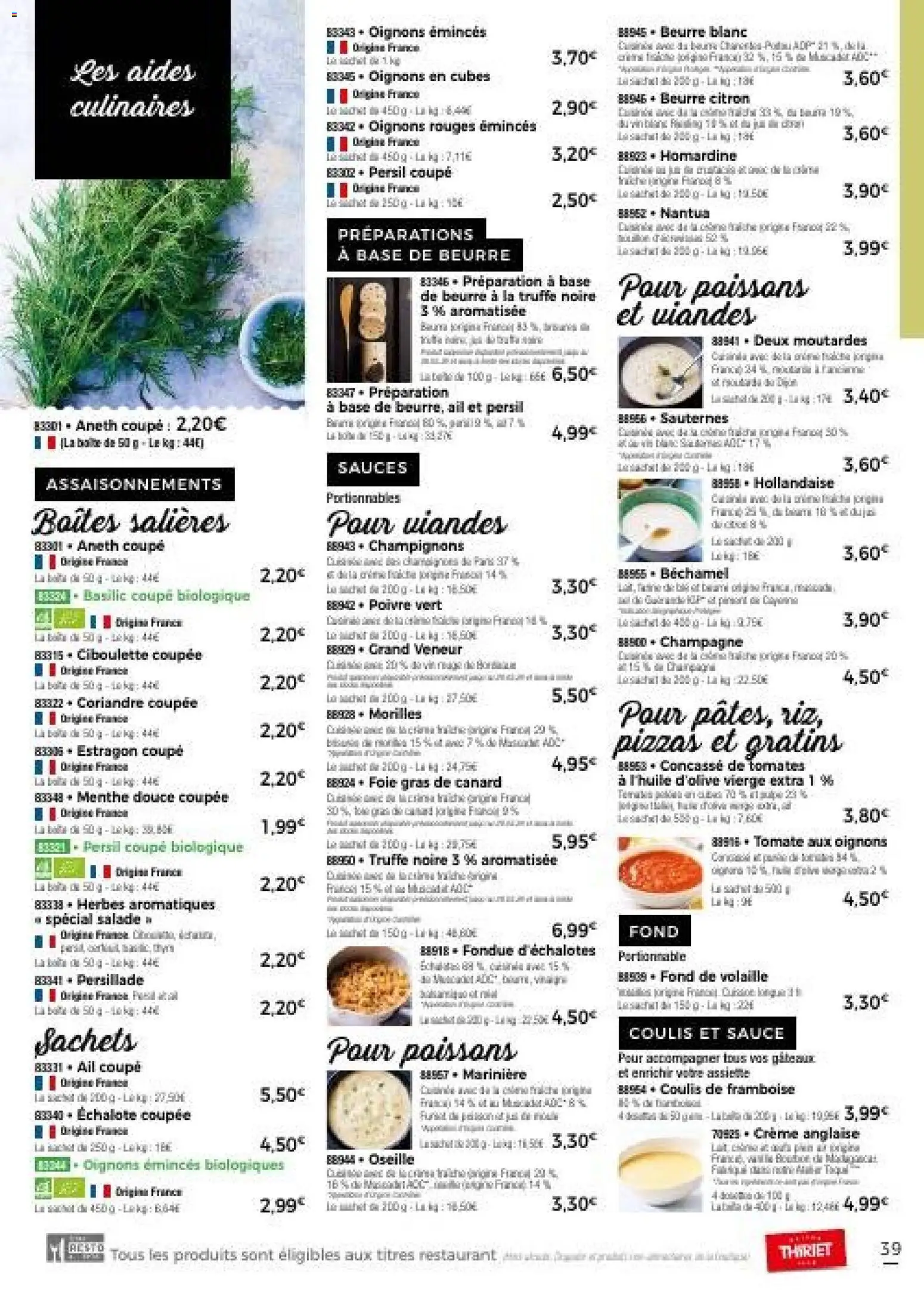 {H1} | Page: 45 | Produits: Menthe, Échalote, Bol, Champagne