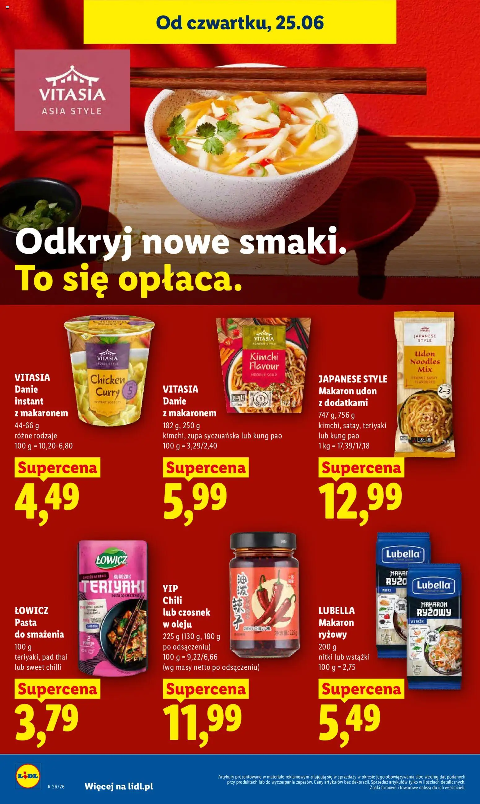 Lidl Polsko leták od 25.06.2026 | Strana: 66 | Produkty: Kimchi, Kung pao