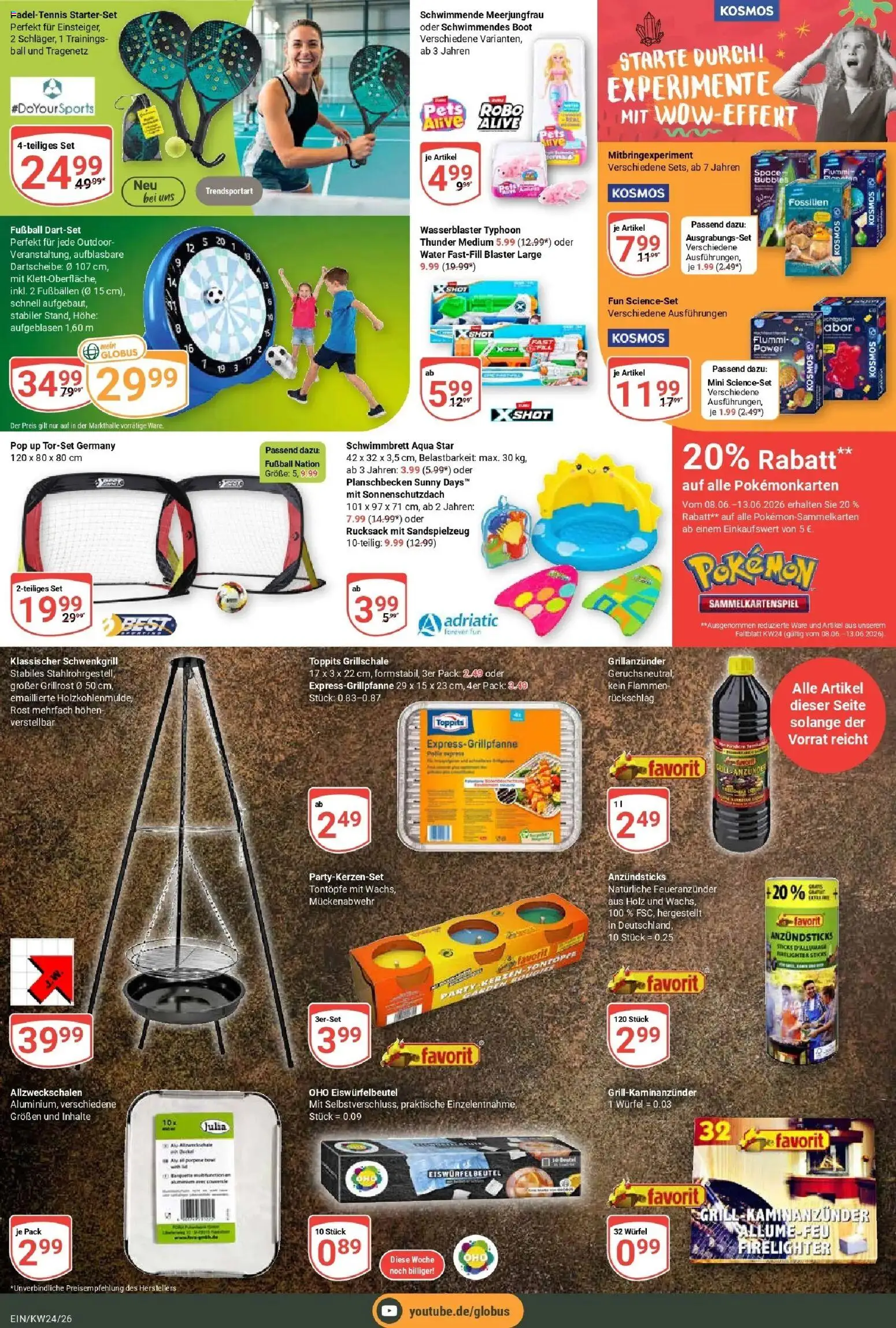 Globus Prospekt Homburg-Einöd – gültig ab 08.06.2026 | Seite: 32 | Produkte: Grill, Fußball, Rucksack