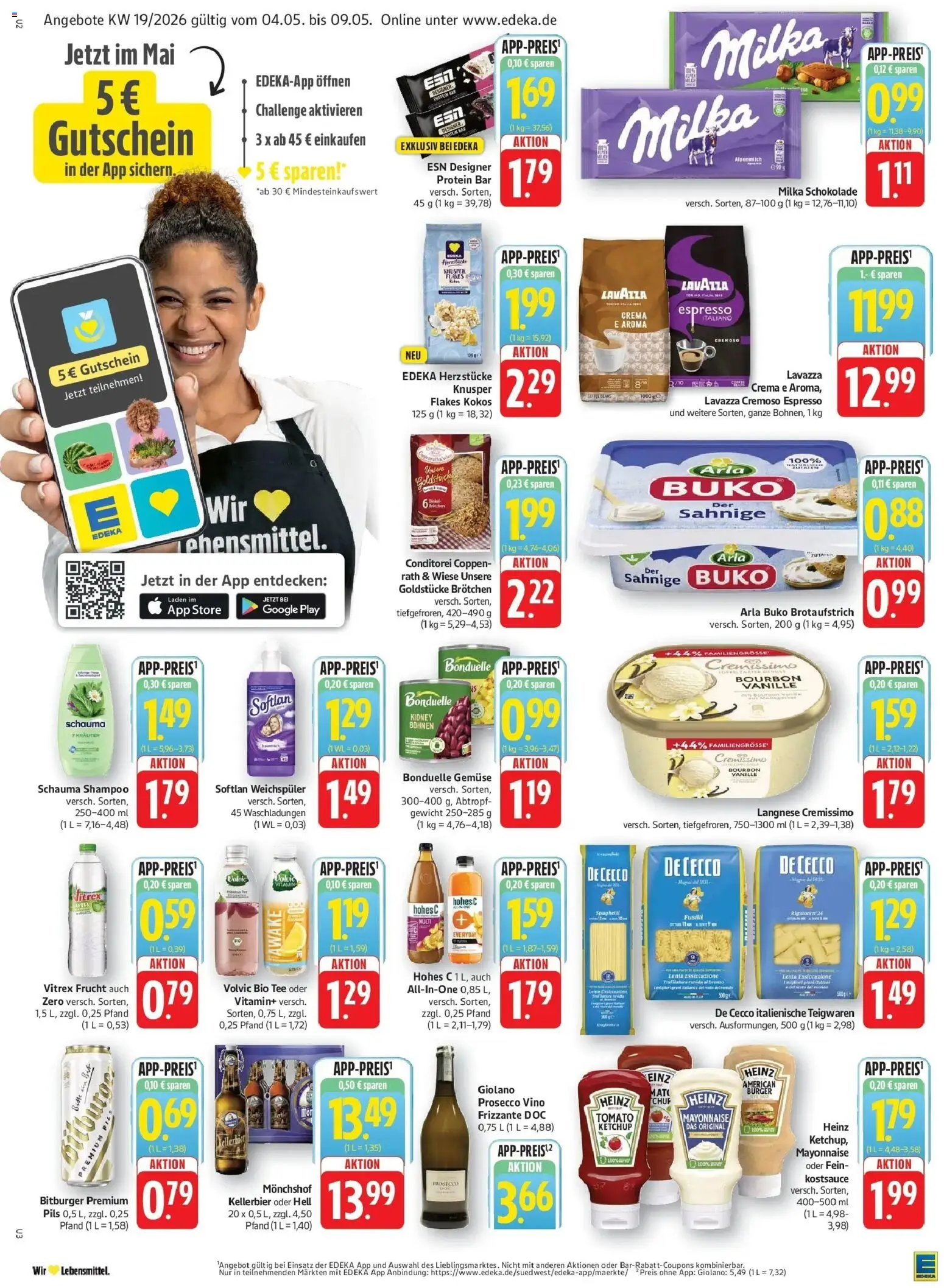 Edeka prospekt Göppingen	 – gültig ab 04.05.2026 | Seite: 2 | Produkte: Monchshof, Shampoo, Gemüse, Pasta