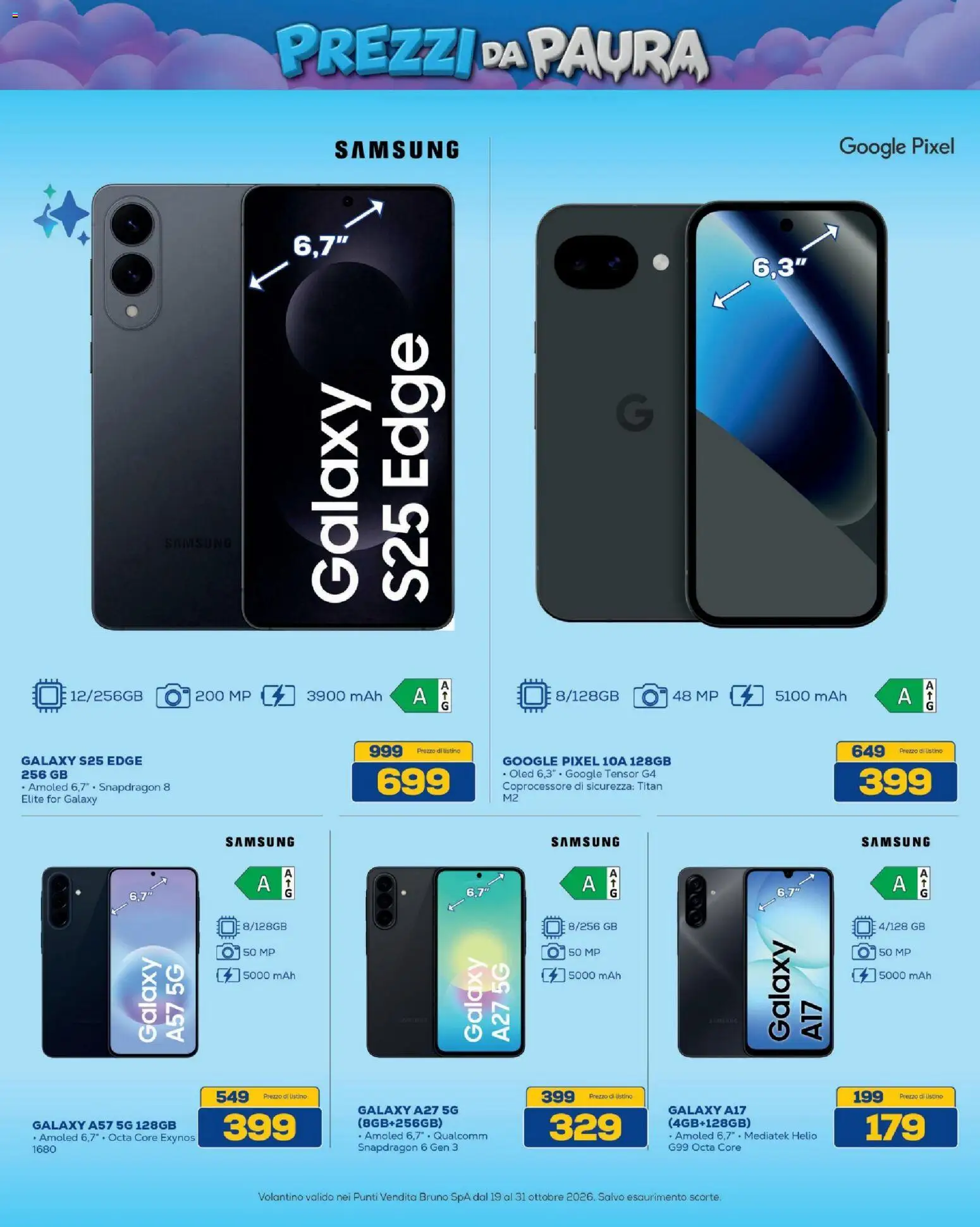 Volantino BRUNO del 19/10/2026 | Pagina: 10 | Prodotti: Samsung Galaxy, Samsung