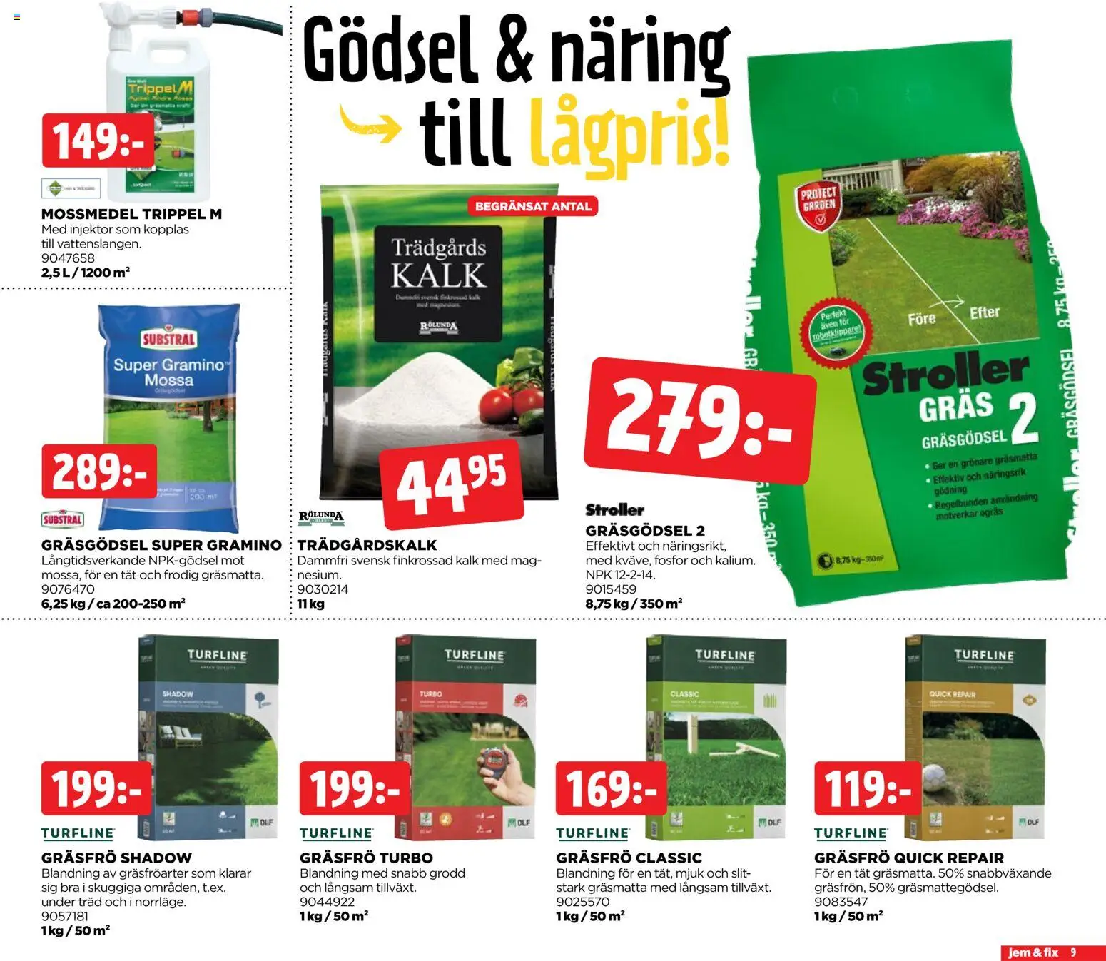 Jem & Fix reklamblad aktuell från 18.05.2026 | Sida: 9 | Produkter: Mossmedel, Mössa