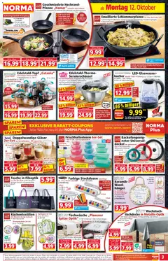 Norma Prospekt ab 12.10.2026 gültig | Seite: 3 | Produkte: Ofen, Gewicht, Grill, Kocher
