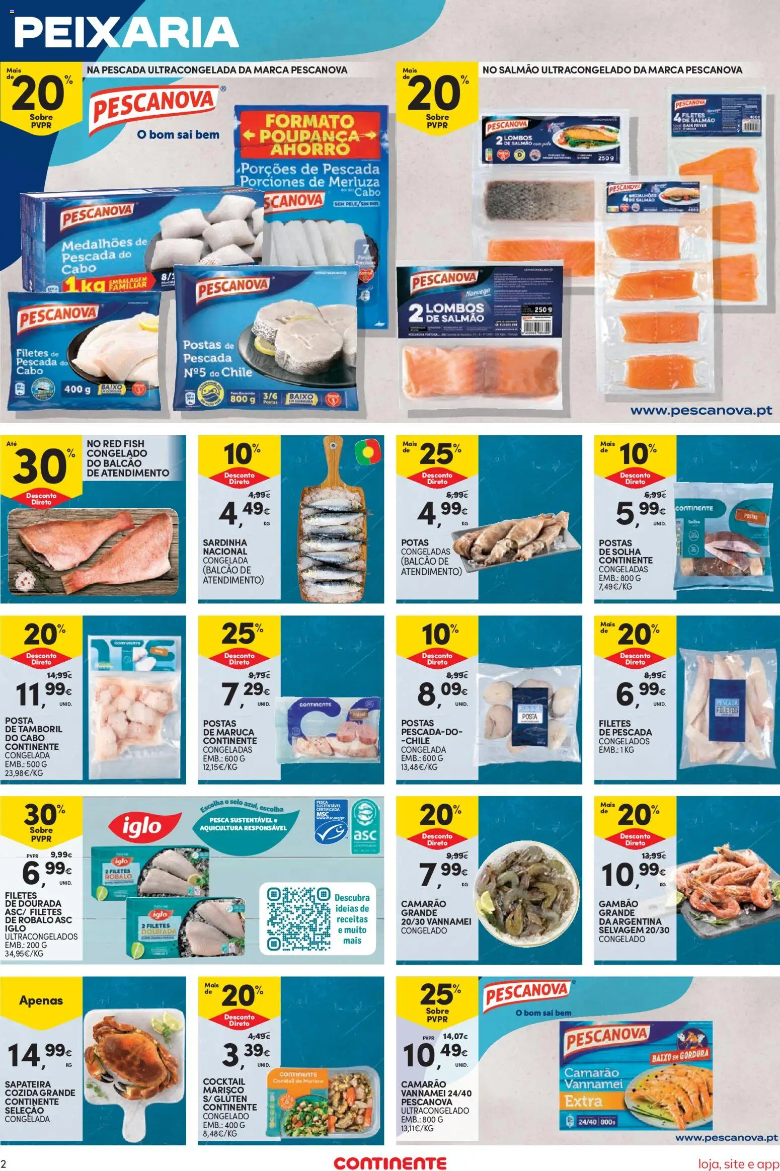 Continente Semanal Continente Bom Dia │ válido de 07/07/2026 | Página: 4 | Produtos: Air fryer, Pescada, Camarão, Pescada do cabo