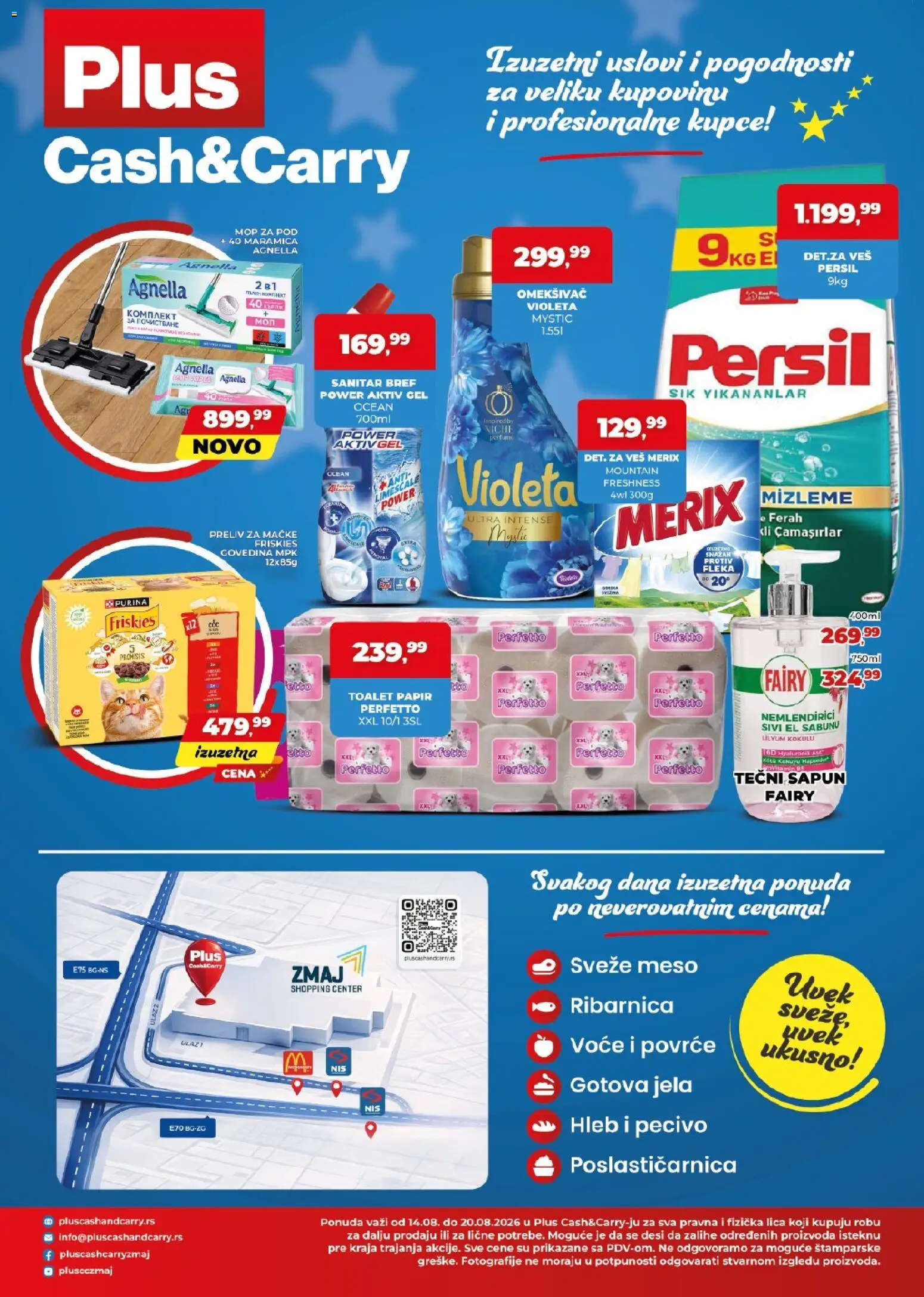 Plus Cash & Carry katalog - važi od 14.08.2026 | Strana: 4 | Proizvode: Purina, Mop, Toalet papir, Gotova jela