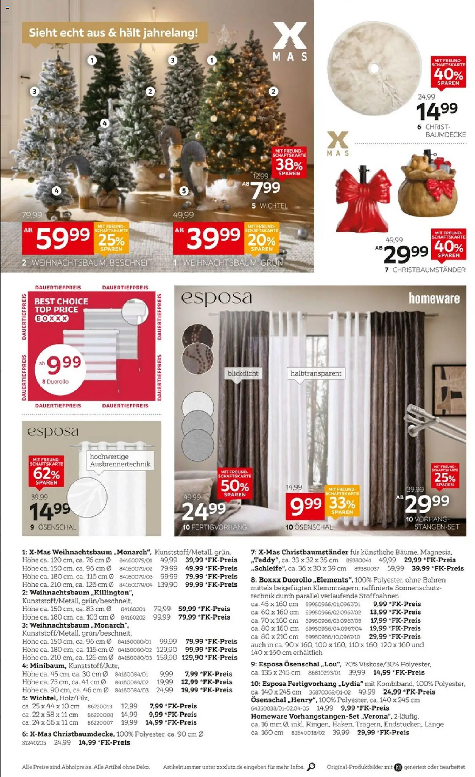 XXXLutz Weihnachtswelten – gültig ab 24.10.2026 | Seite: 6 | Produkte: Top, Vorhang