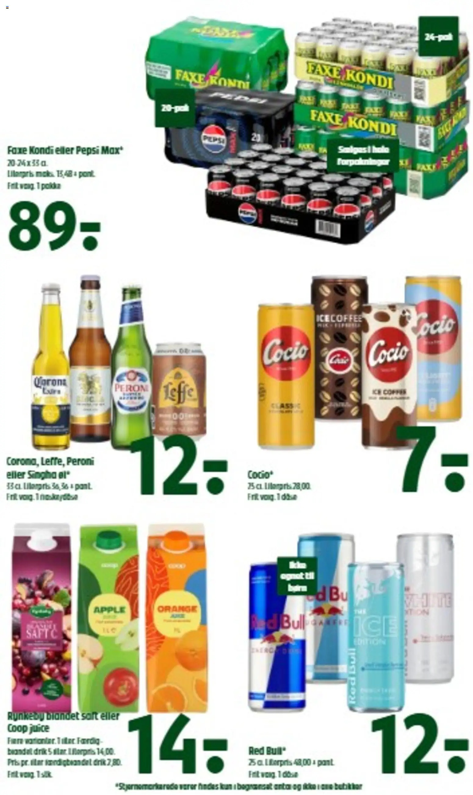 Coop 365 tilbudsavis – gyldig fra 24/09/2026 | Side: 20 | Produkter: Juice, Faxe Kondi, Bad, Pepsi