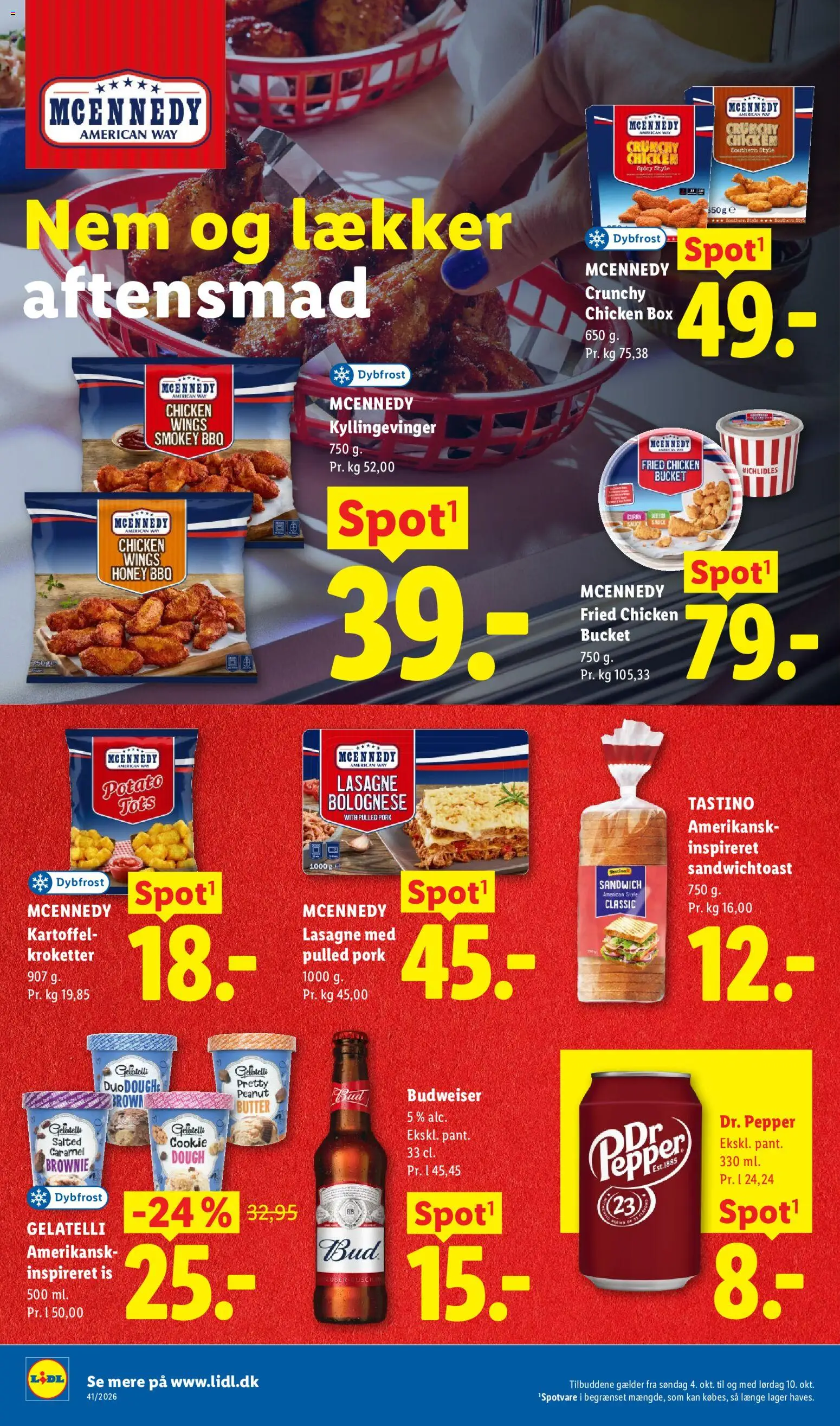 Lidl tilbudsavis – gyldig fra 04/10/2026 | Side: 12 | Produkter: Is, Lasagne, Søm