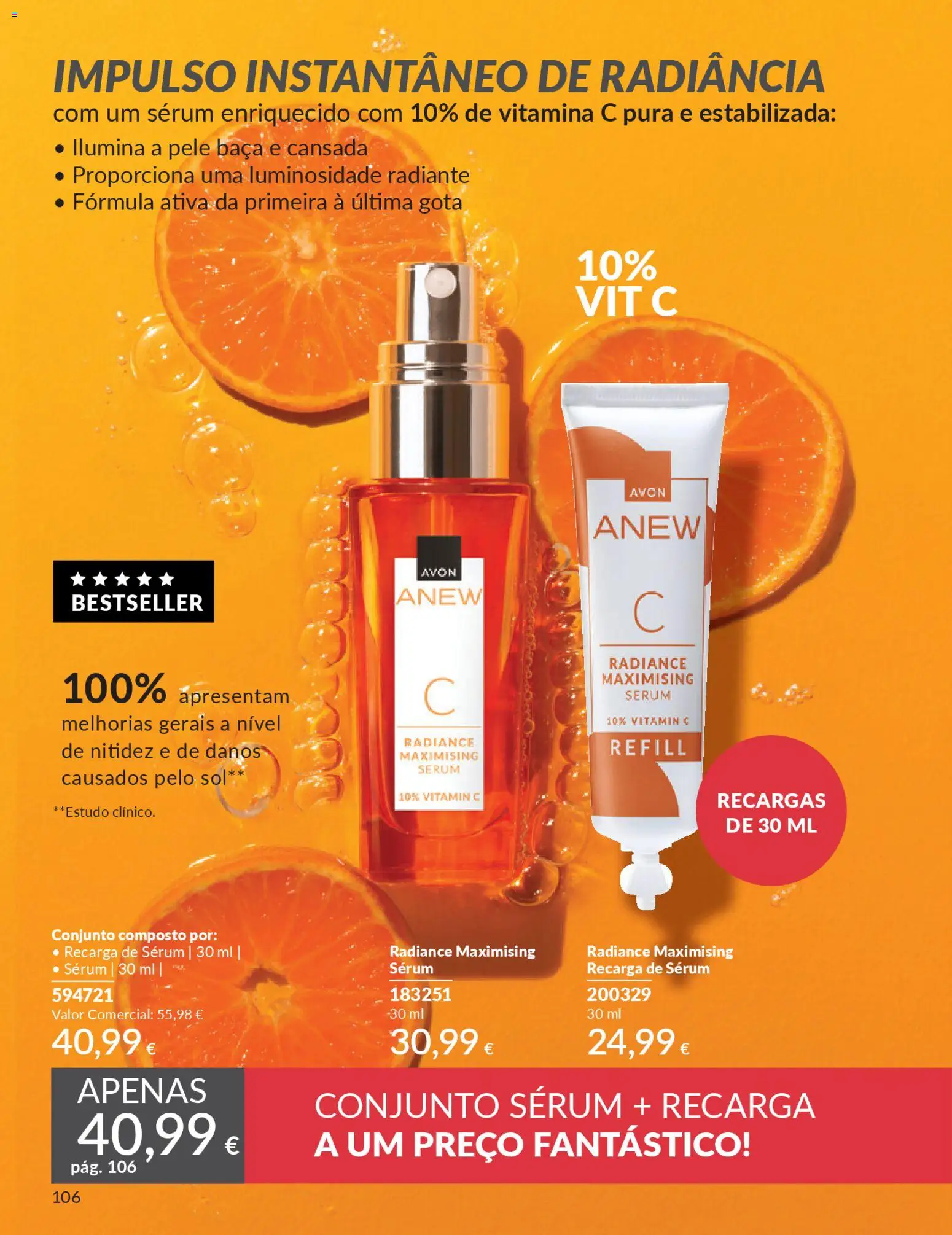 Catálogo Avon Campanha 4 │ válido de 01.04.2026 | Página: 106 | Produtos: Sérum, Vitamina c