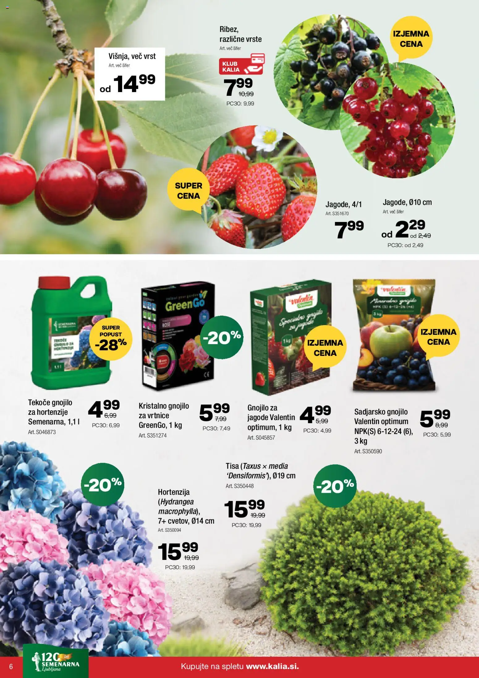 Novi Kalia katalog ponudbe – veljaven od 23.03.2026 | Stran: 6 | Izdelki: Jagode
