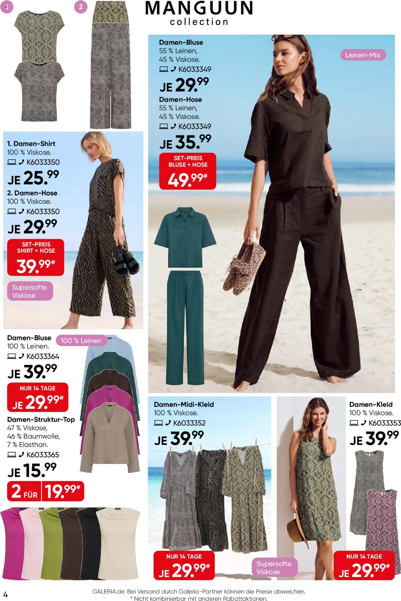 Galeria Karstadt Kaufhof Prospekt 	 – gültig ab 11.05.2026 | Seite: 4 | Produkte: Shirt, Bluse, Hose