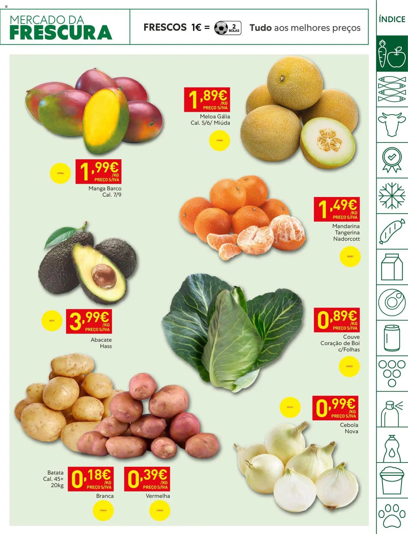 Recheio folheto │ válido de 05.05.2026 | Página: 3 | Produtos: Batata, Cebola, Abacate, Couve