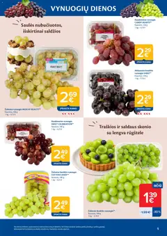MAXIMA leidinys galioja nuo 2026.09.08 | Puslapis: 5 | Prekių: Vynuogės