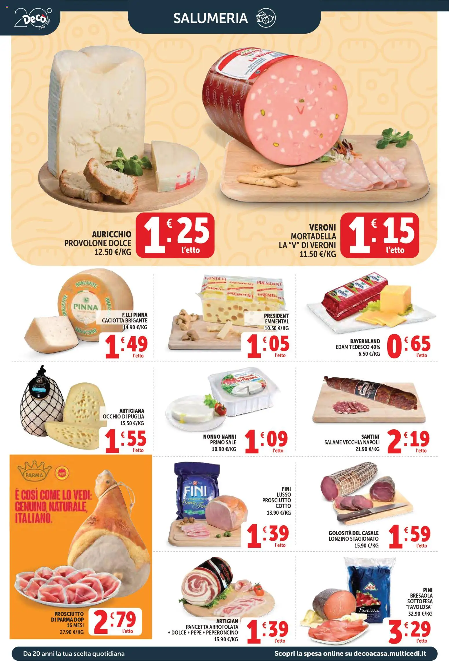 Volantino Decò del 29.05.2026 | Pagina: 4 | Prodotti: Salame, Sale, Pepe, Prosciutto