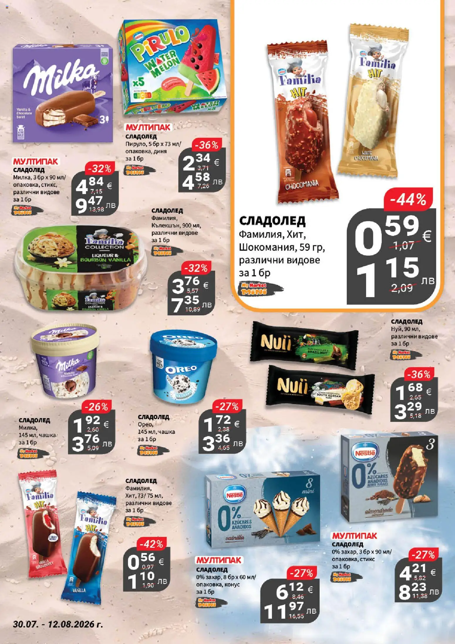{H1} | Страница: 14 | Продукти: Сладолед, Диня