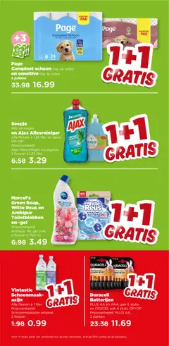Duracell Batterijen, Duracell Batterijen PLUS AA en AAA, pak 6 stuks en CR2032, pak 4 stuks OP=OP. Prijsvoorbeeld: PLUS AA, 2 pakken - Voorbeeld van een folder van Plus, geldig van 01-07-2026 | Pagina: 11