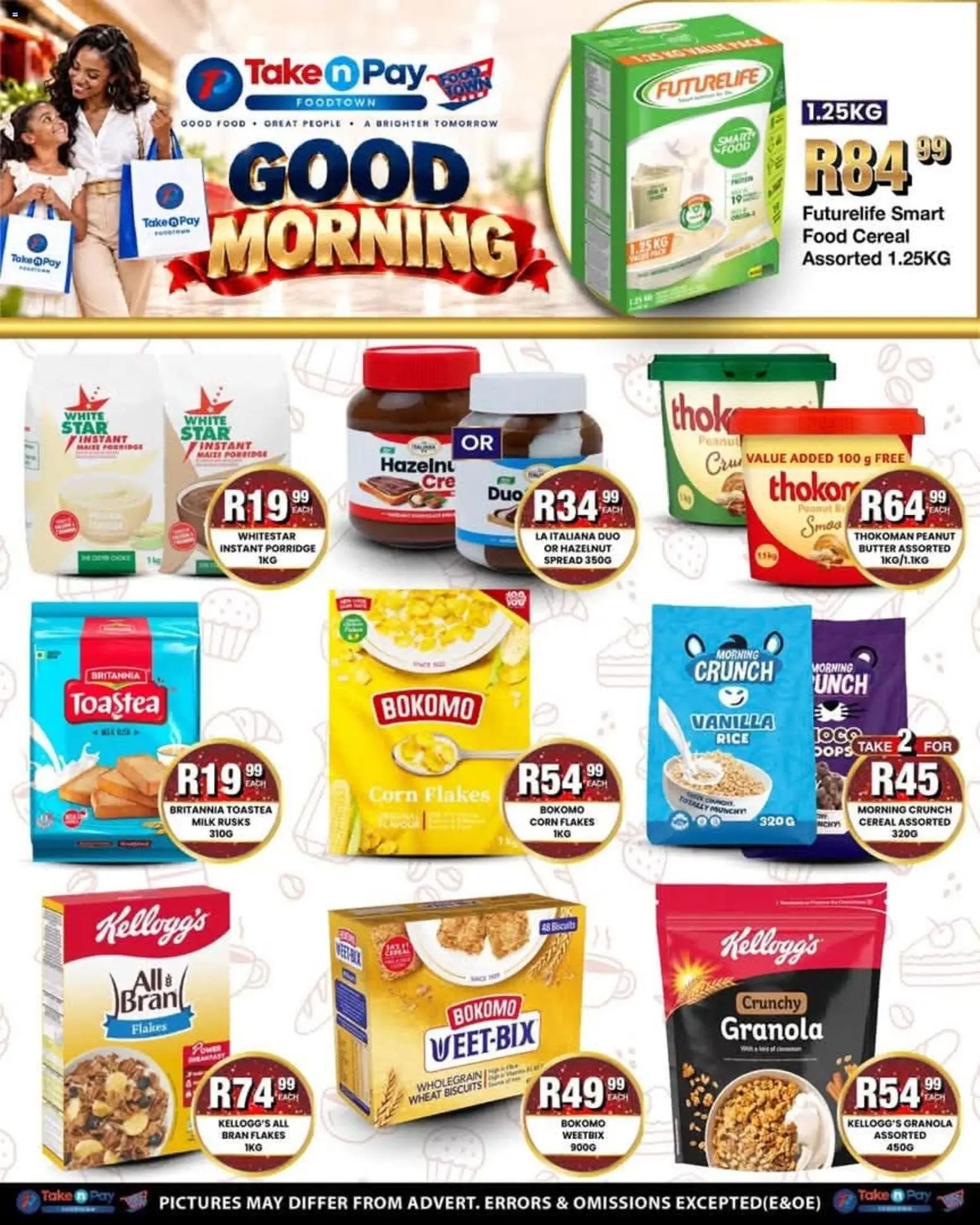 New Take n Pay catalogue – valid from 19/10/2026 | Page: 10 | Products: Porridge, Butter, Rusks, Flakes