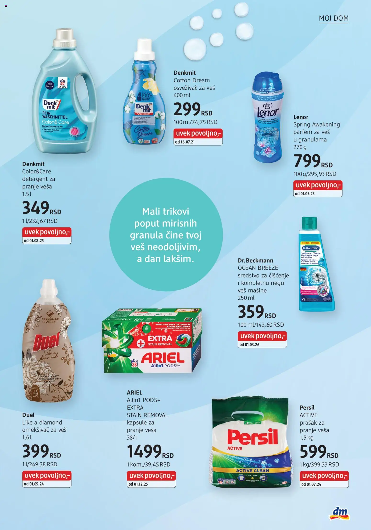 DM Drogerie katalog - važi od 01.04.2026 | Strana: 37 | Proizvode: Ariel, Miris, Parfem, Omekšivač za veš