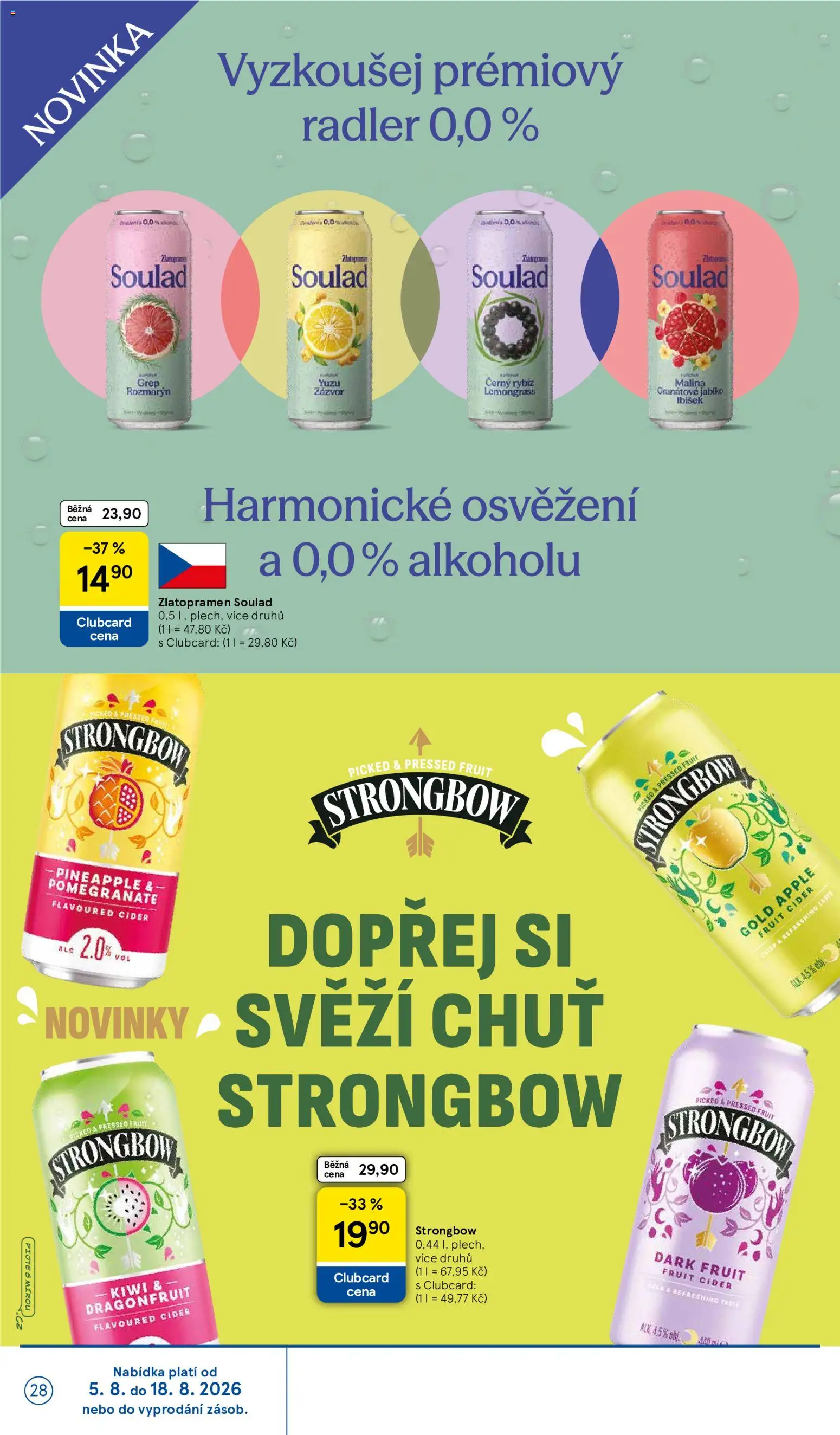 Tesco leták - Hypermarket od 05.08.2026 | Strana: 28 | Produkty: Zlatopramen, Granátové jablko, Kiwi, Zázvor