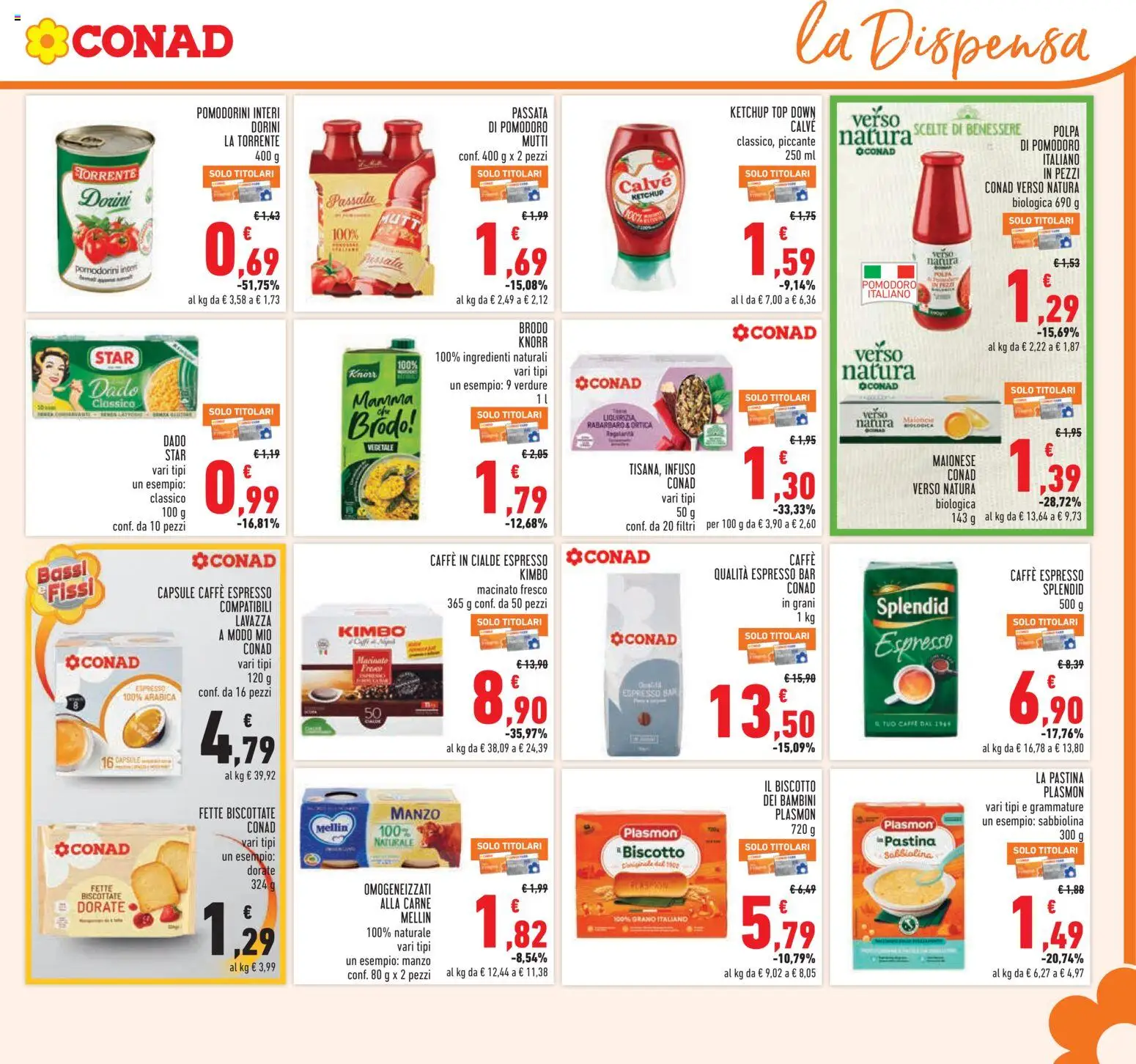Volantino Conad del 08.04.2026 | Pagina: 17 | Prodotti: Top, Mutti passata, Fette biscottate, Lavazza